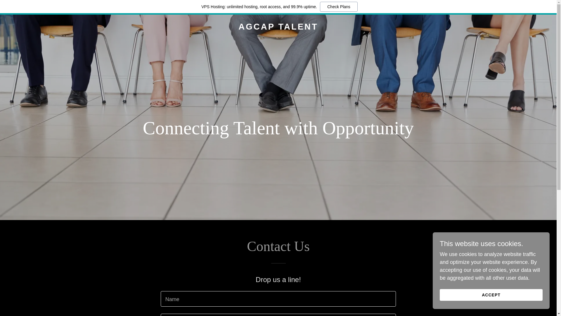 website screenshot of https://agcaptalent.com/