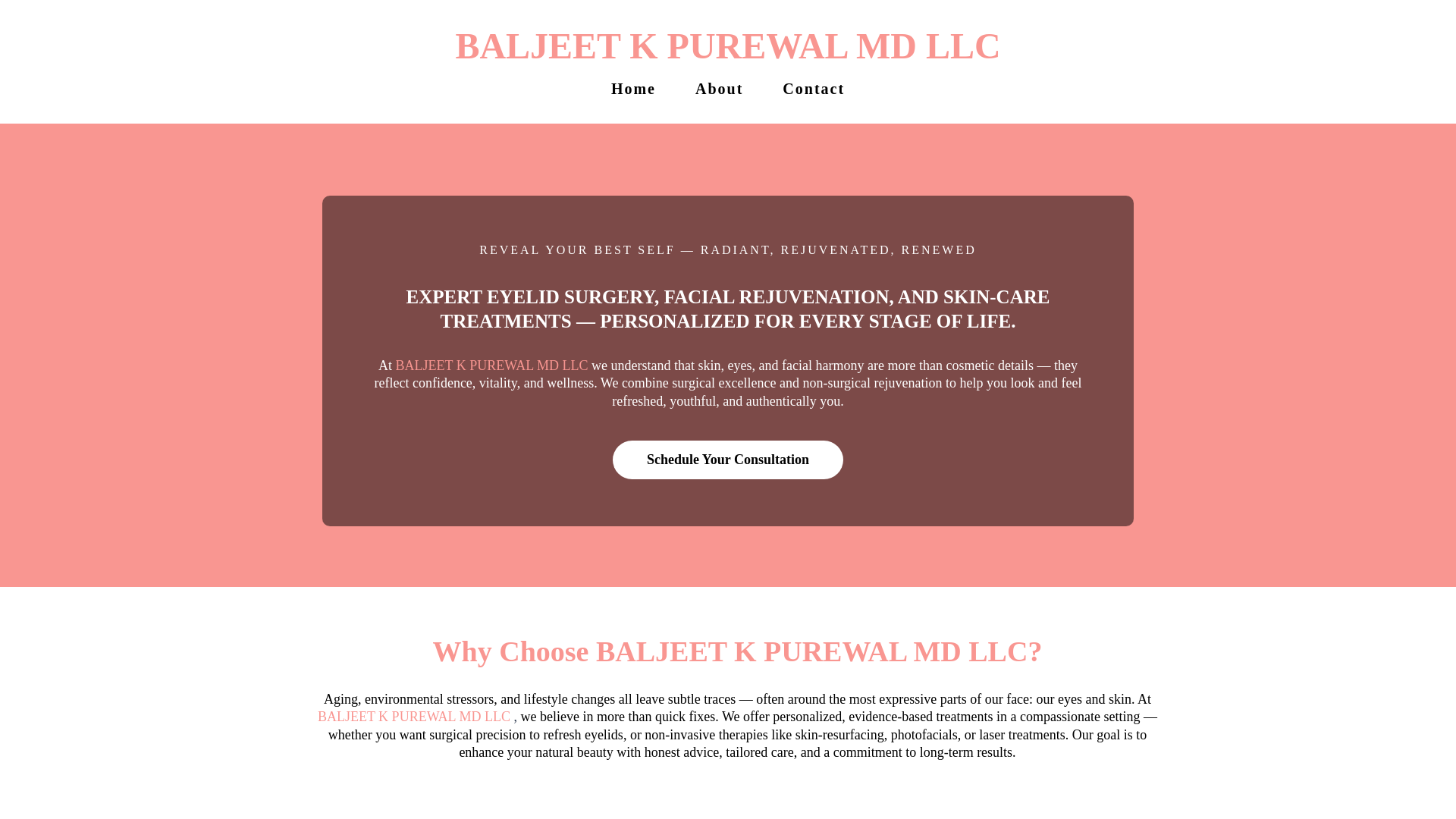 website screenshot of https://baljeetpurewalmdcom.info