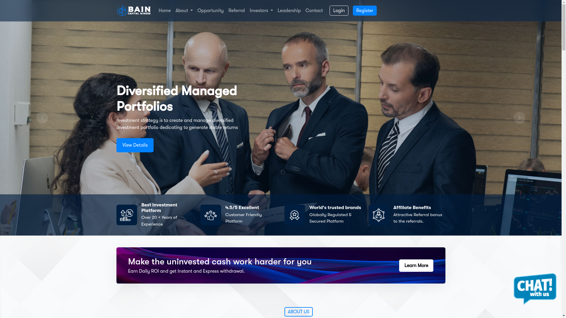 website screenshot of http://braincapitalminers.com/