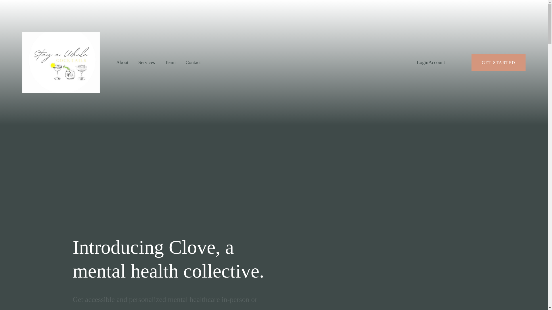 website screenshot of https://stayawhilecocktails.com/