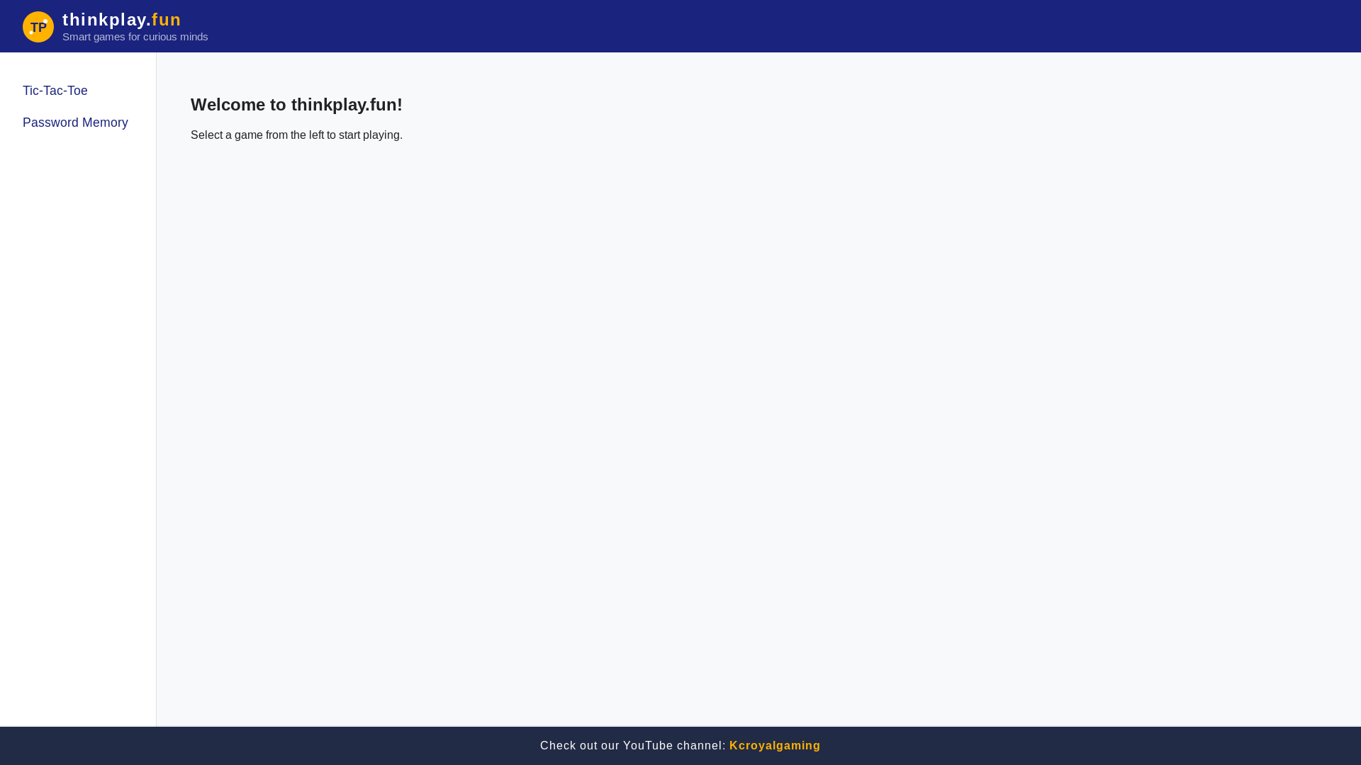 website screenshot of https://thinkplayfun.pages.dev/