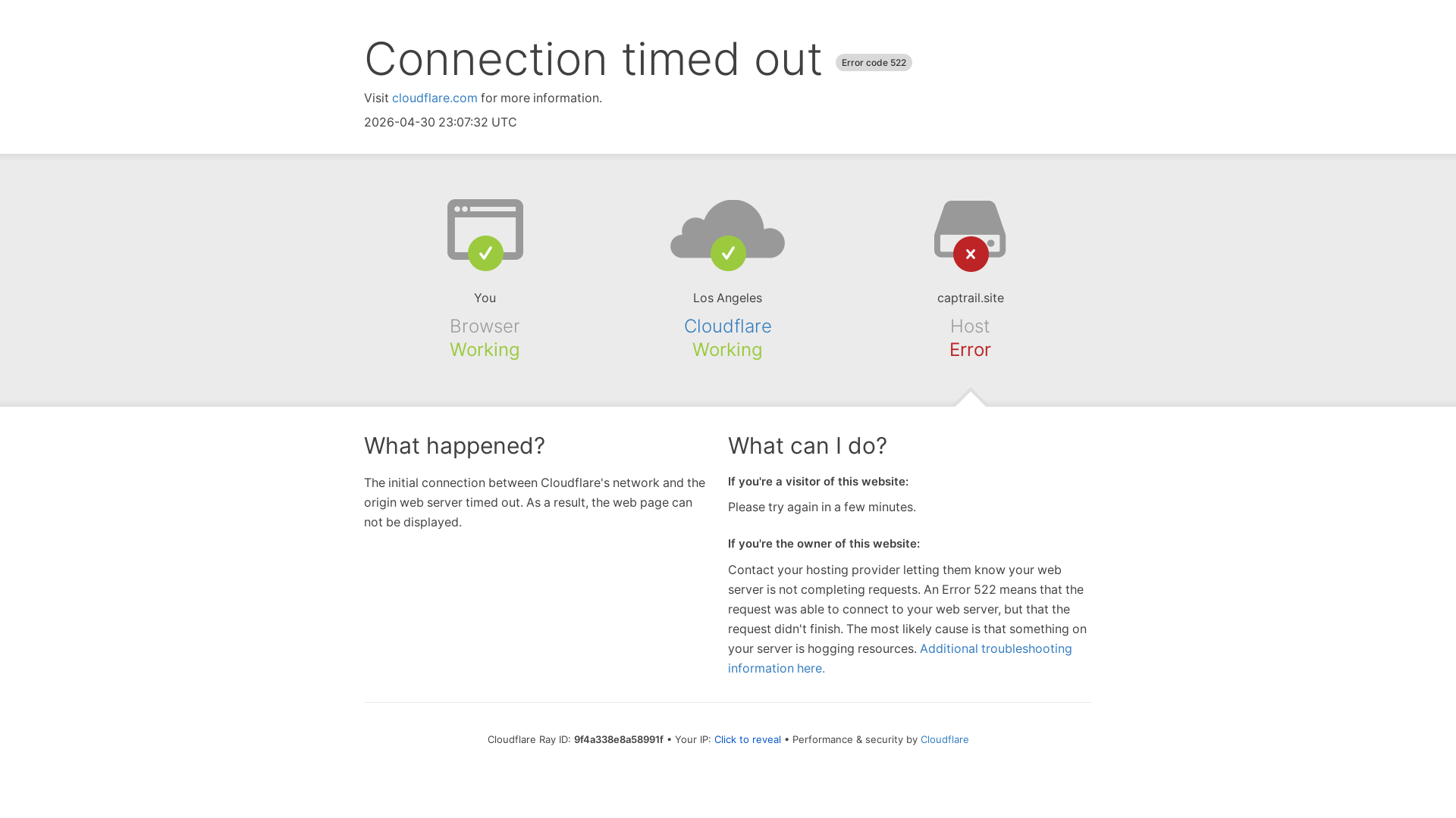 website screenshot of https://captrail.site/