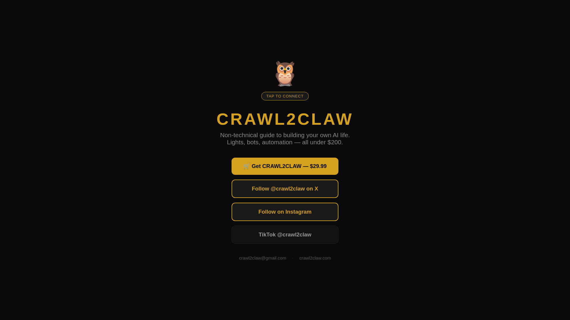 website screenshot of https://crawl2claw-tap.pages.dev/