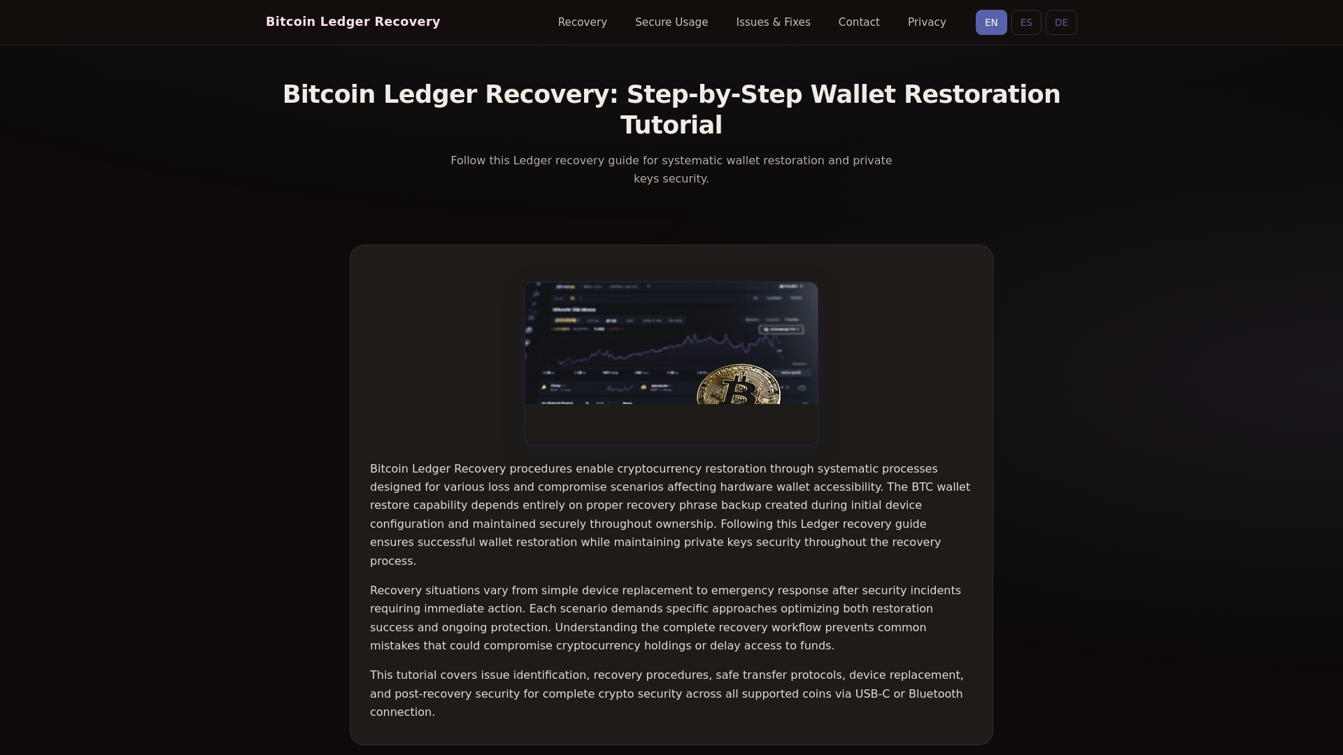 website screenshot of https://bitcoin-ledger-recovery.net/