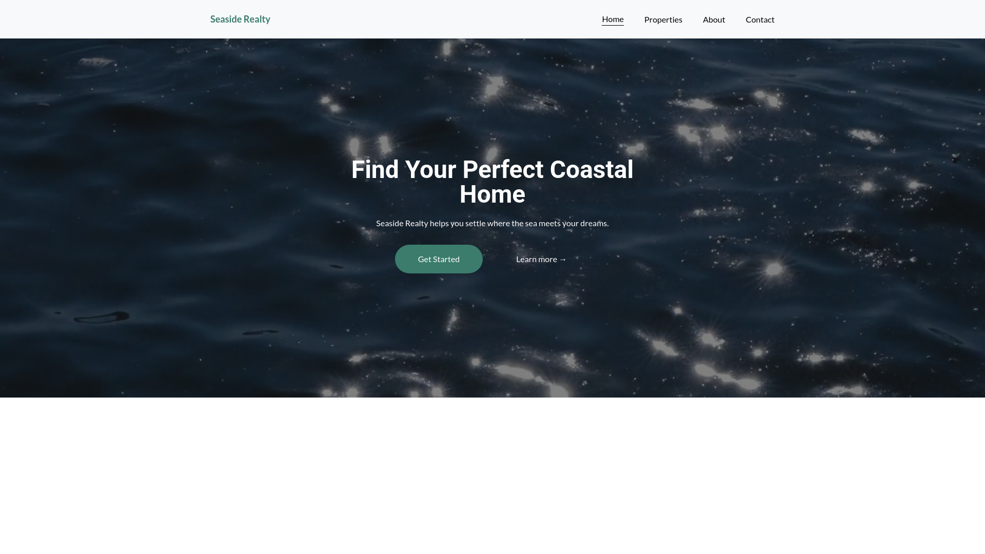 website screenshot of https://seasiderealtynjmarketing.com/