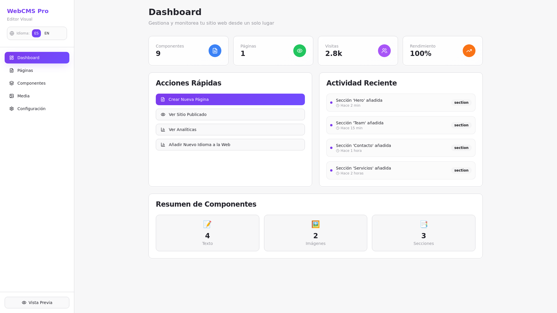 website screenshot of https://show-my-cms.pages.dev/