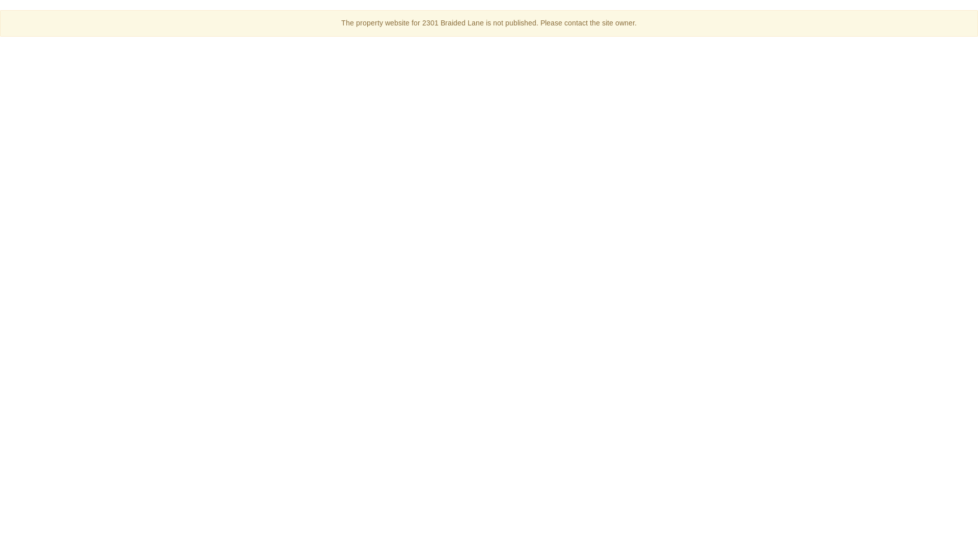 website screenshot of https://2301braidedlane.com/