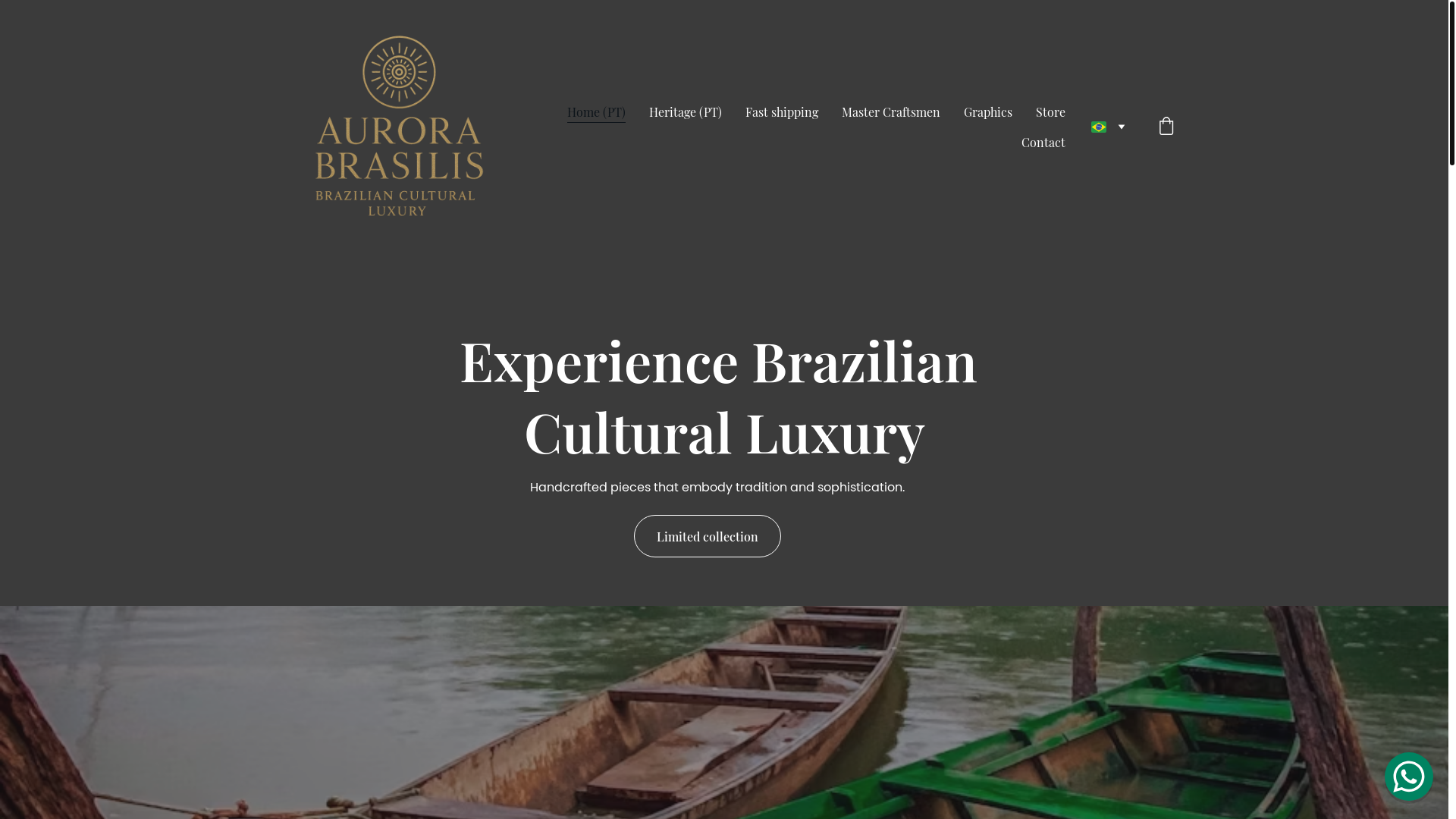 website screenshot of https://aurorabrasilis.com/