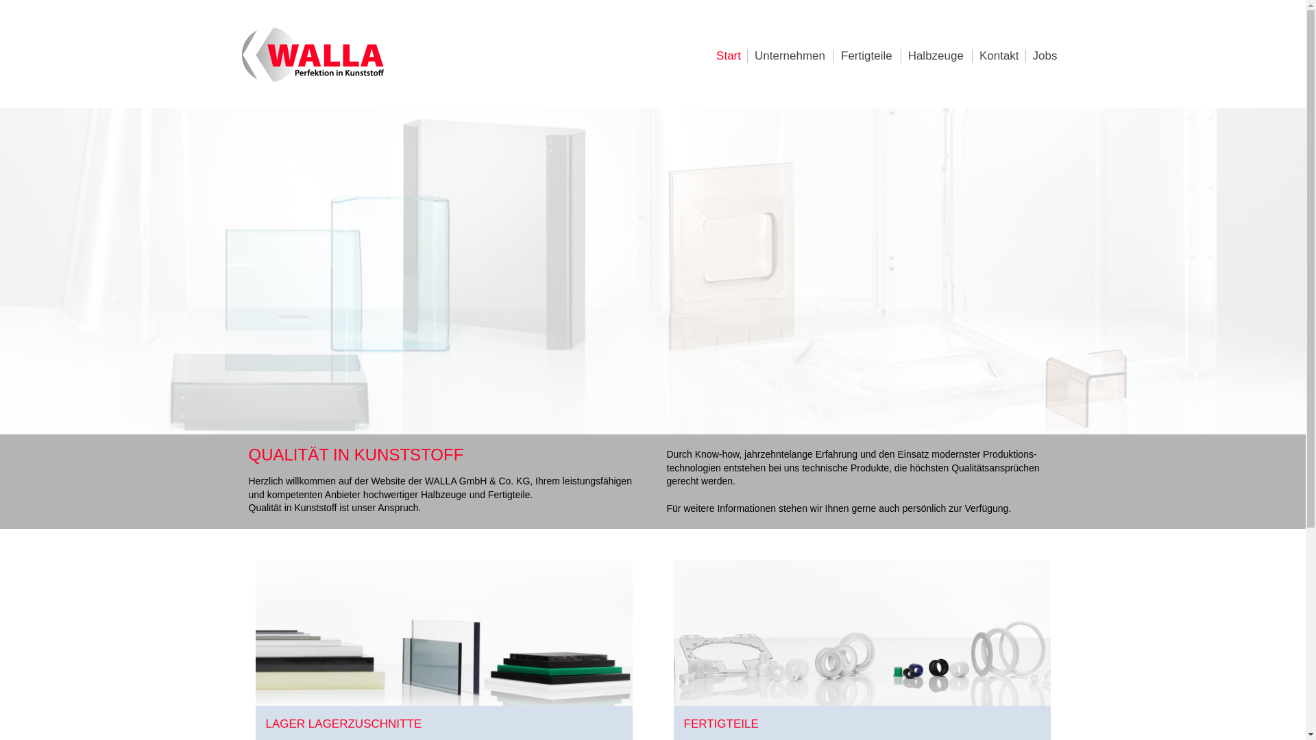 website screenshot of https://kunststoffteile-walla.com/