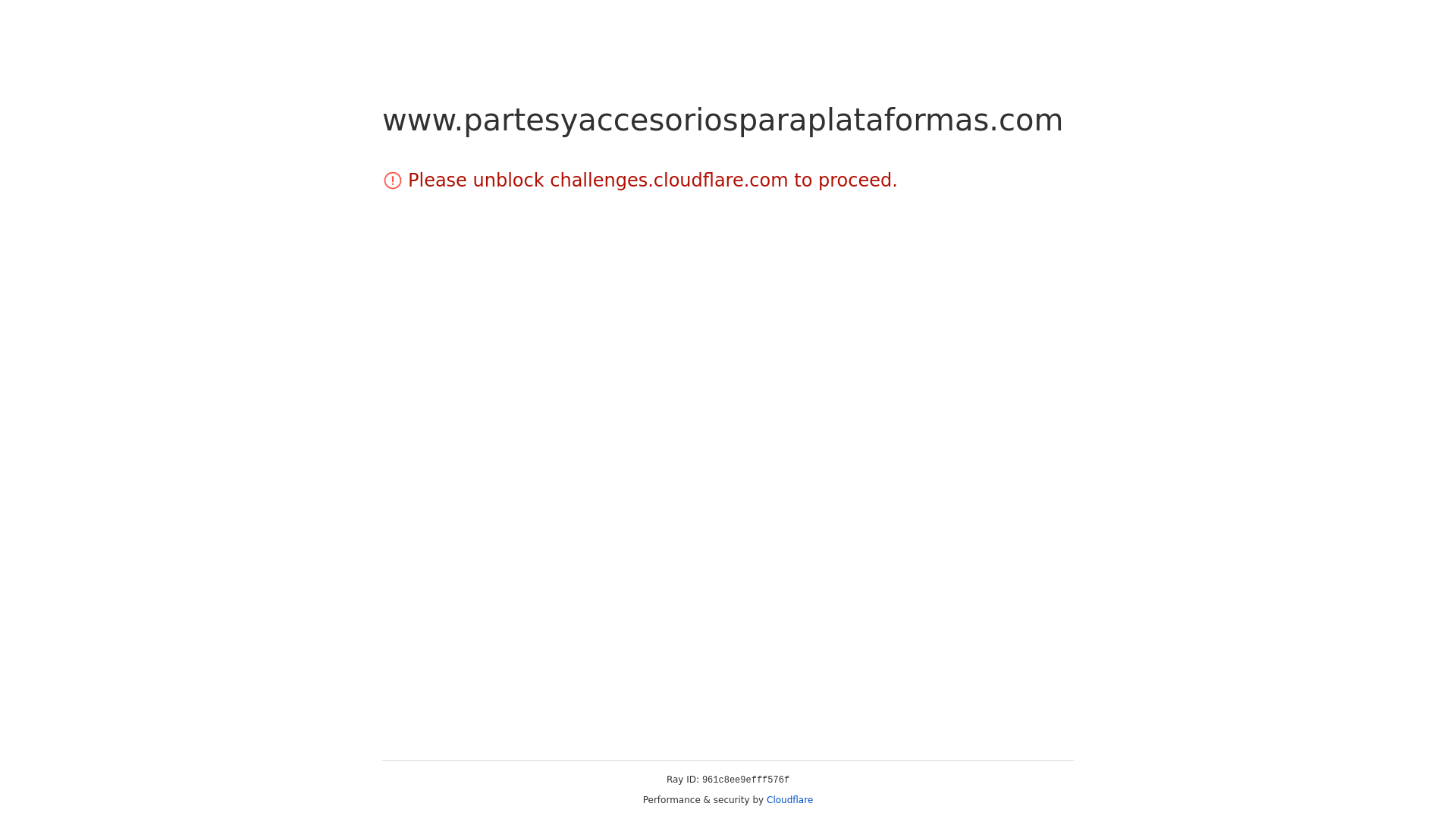 website screenshot of https://partesyaccesoriosparaplataformas.com/