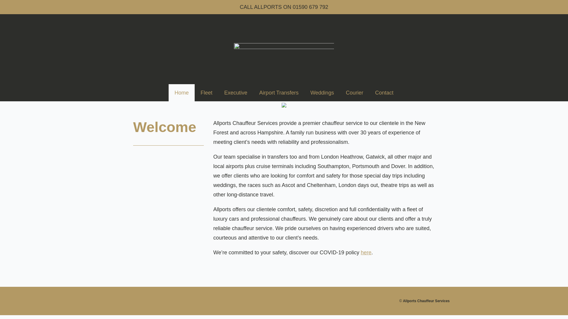 website screenshot of https://allportscs.co.uk