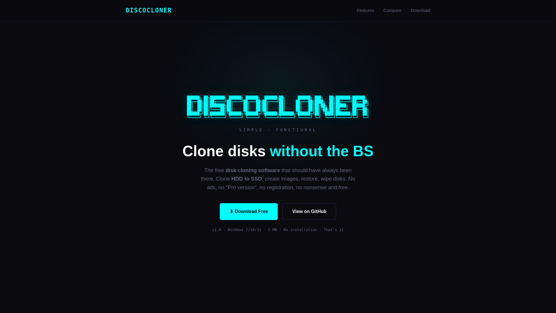 website screenshot of https://clonadiscos.pages.dev/