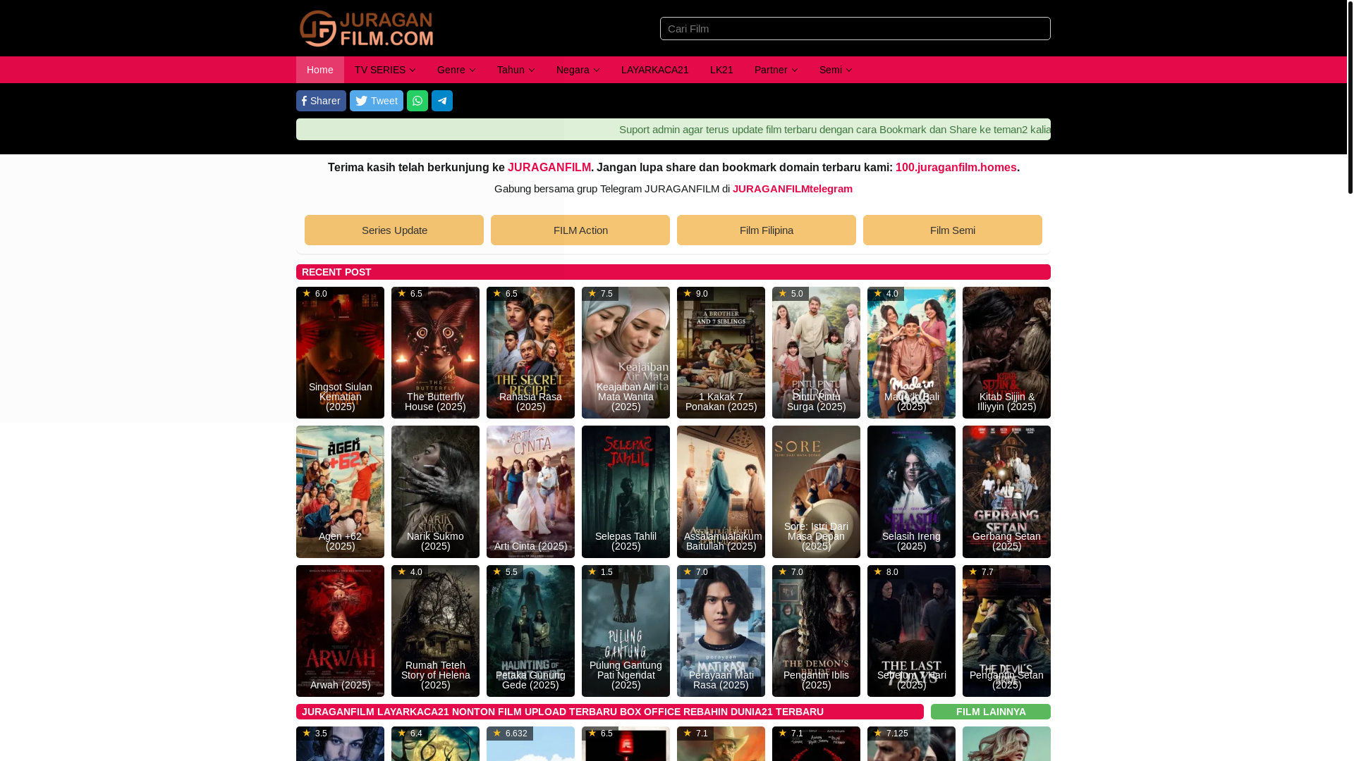 website screenshot of https://cinemakeren21.club/