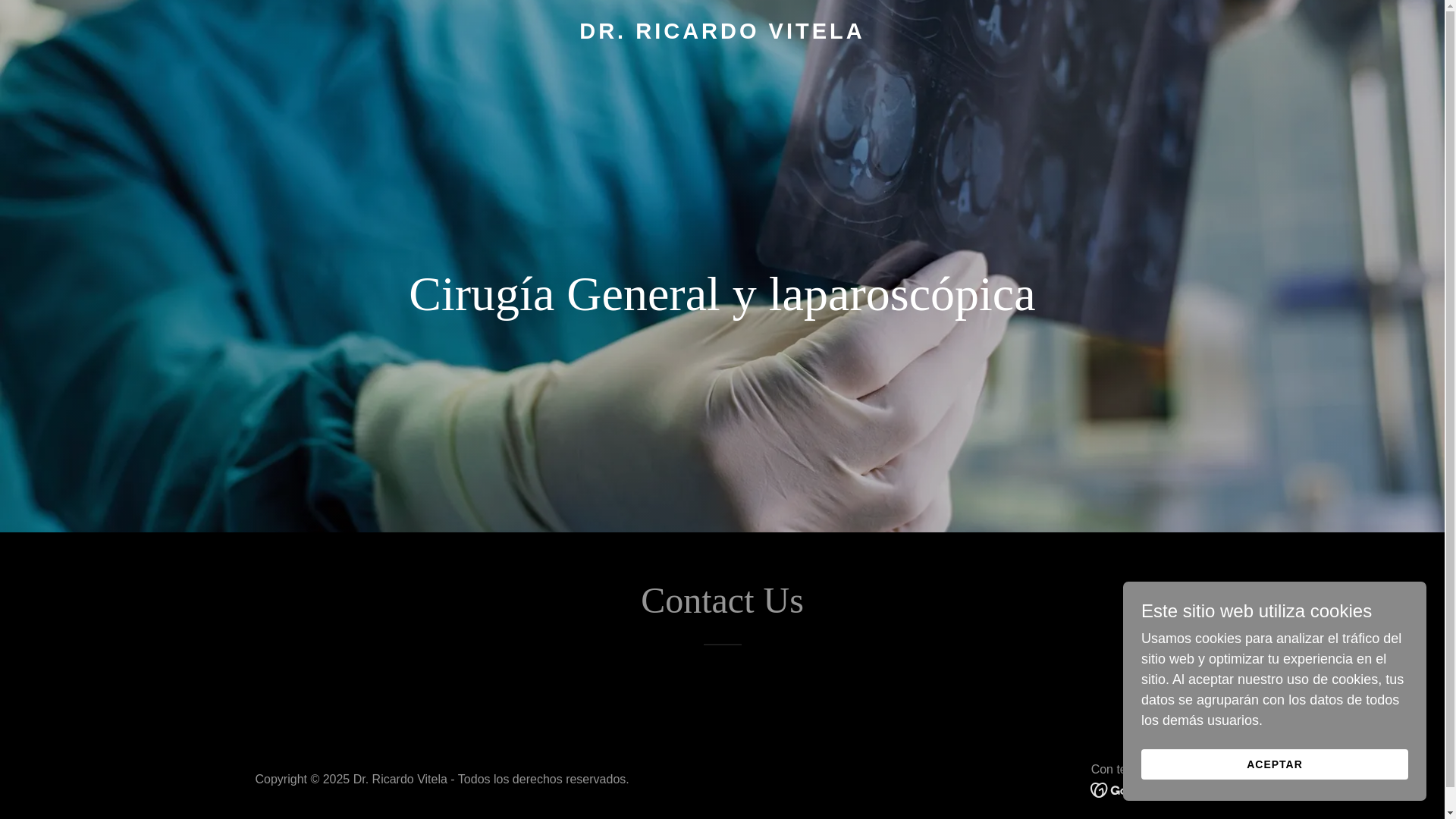 website screenshot of https://drvitelacx.com/