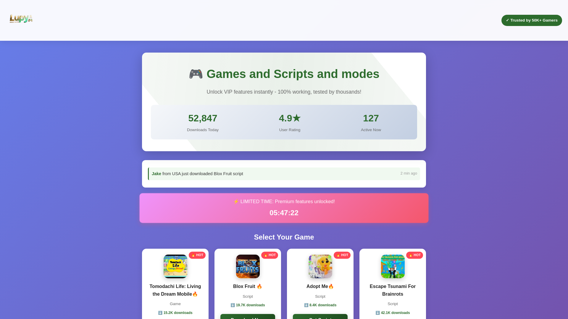 website screenshot of https://www.lupy.me/?game=Tomodachi