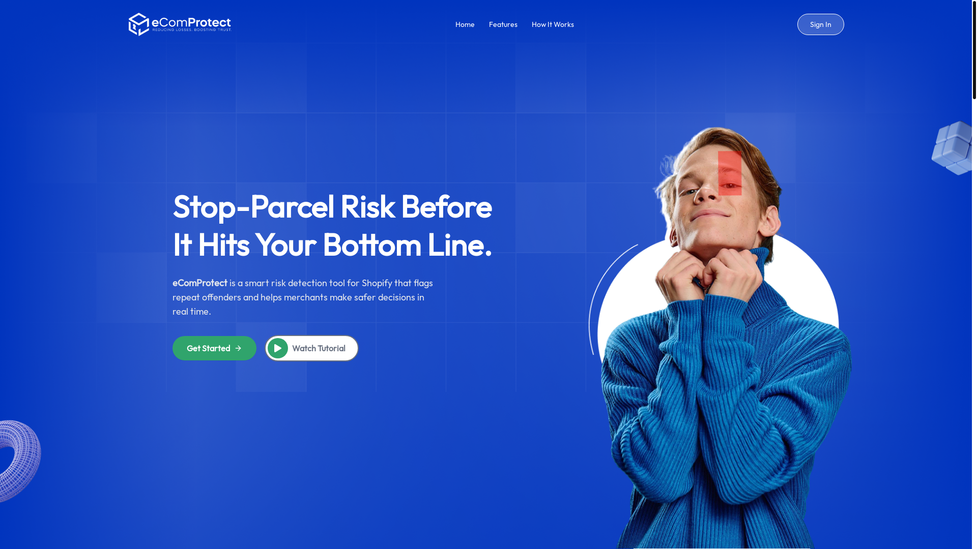 website screenshot of https://ecomprotect360.com/