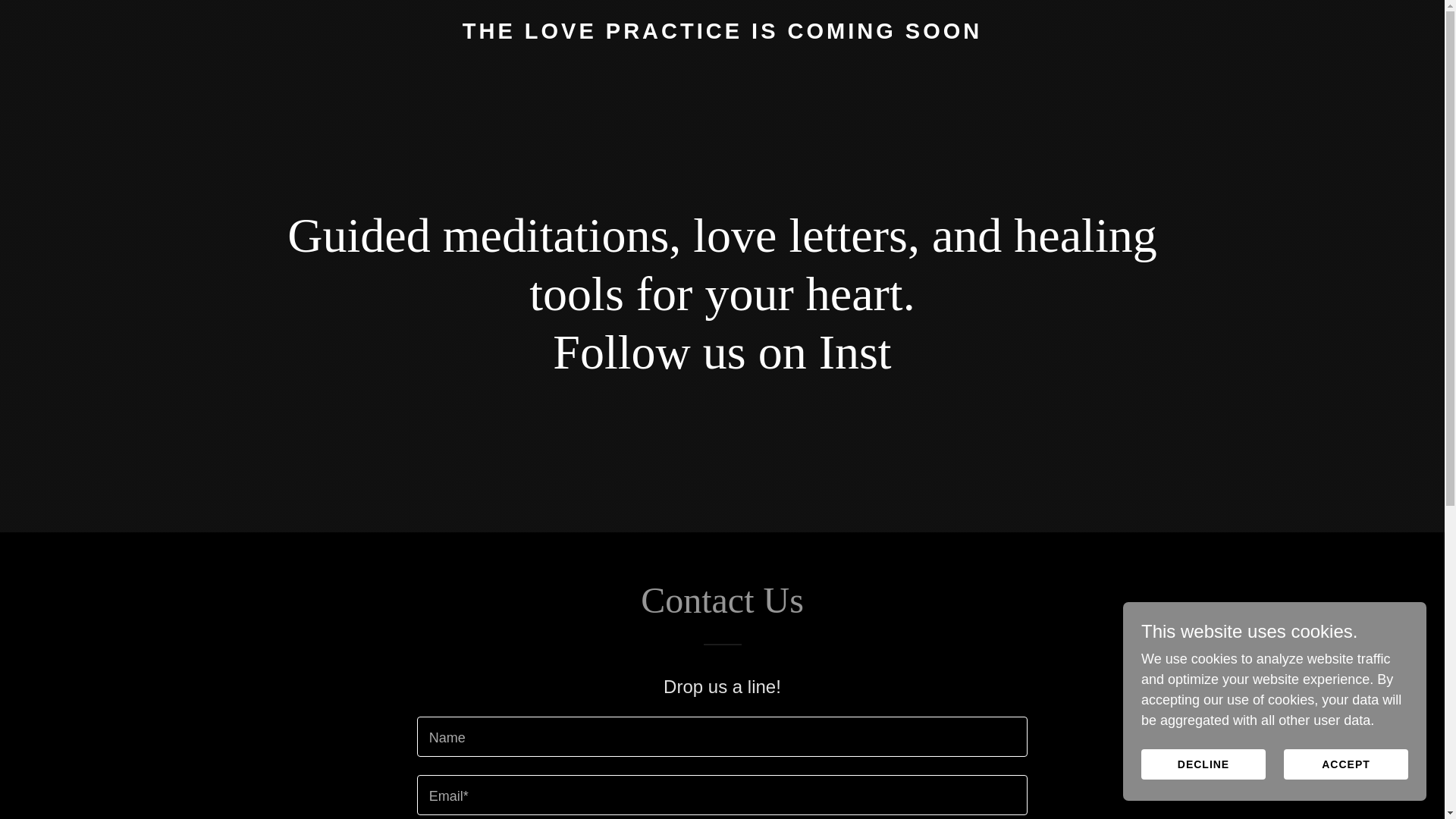 website screenshot of https://thelovepractice.co/