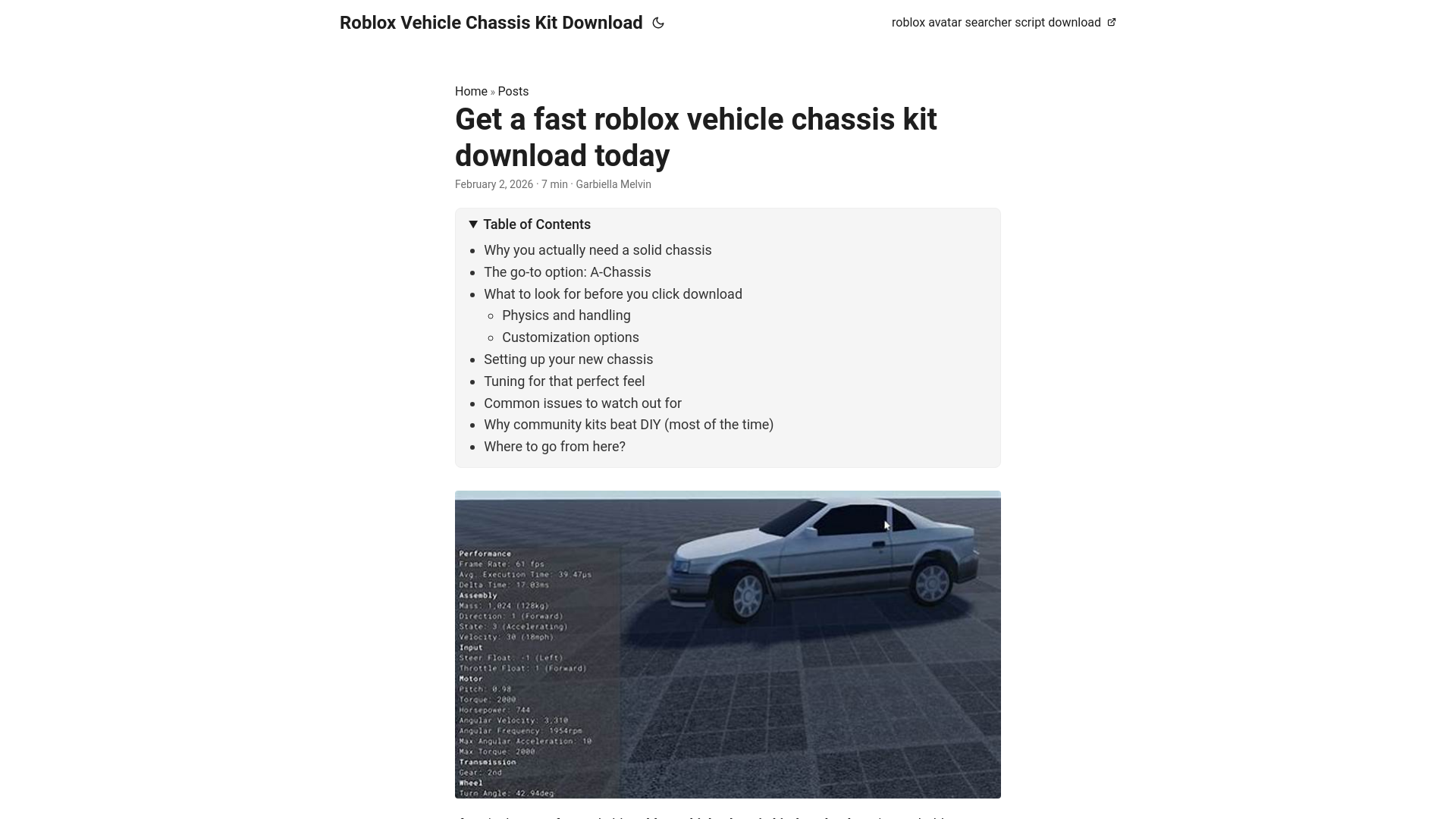 website screenshot of https://roblox-vehicle-chassis-kit-download.pages.dev/