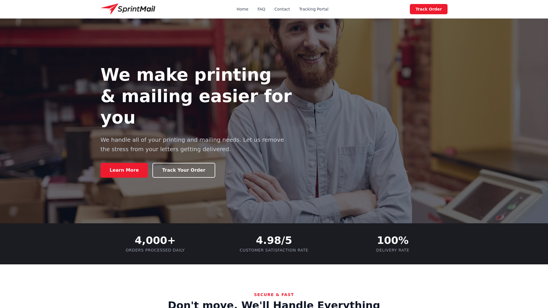 website screenshot of https://sprintmail-website.pages.dev/