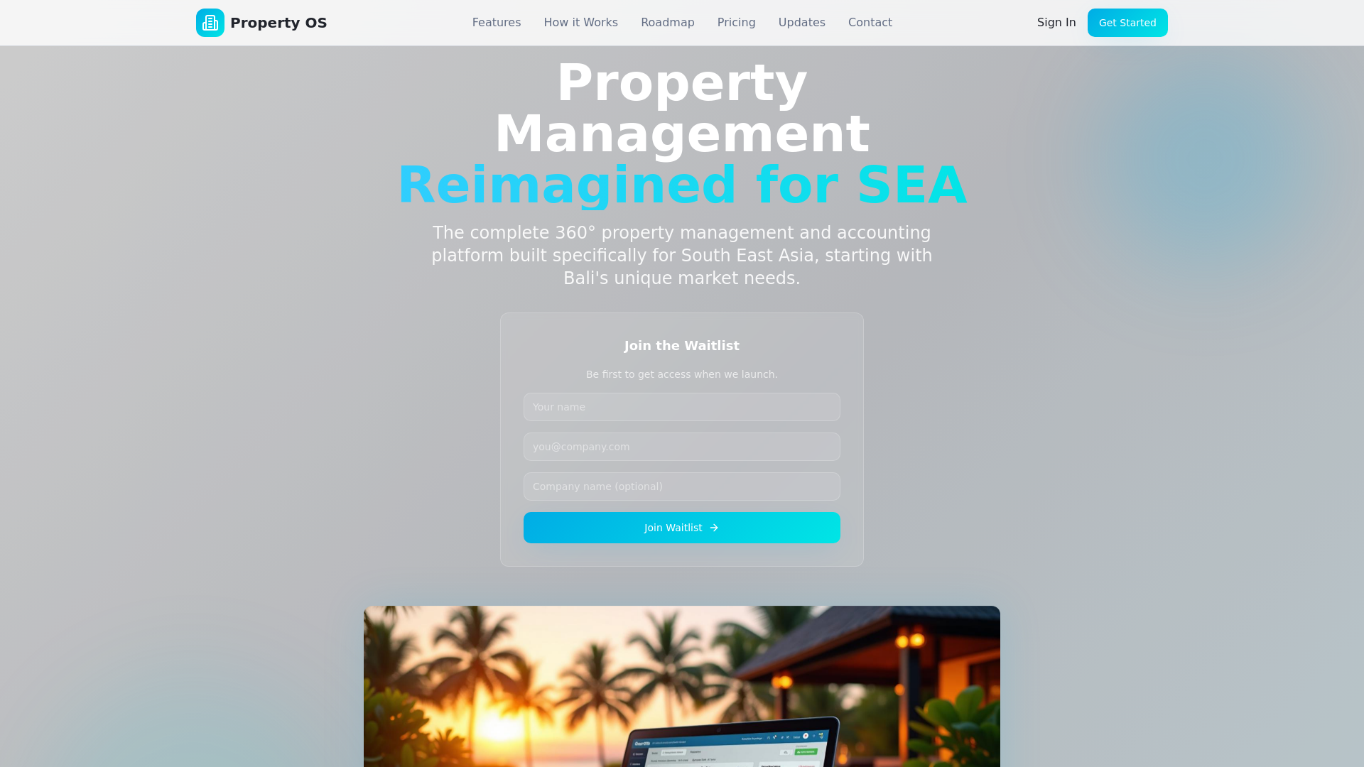 website screenshot of https://proptrustee.ai/
