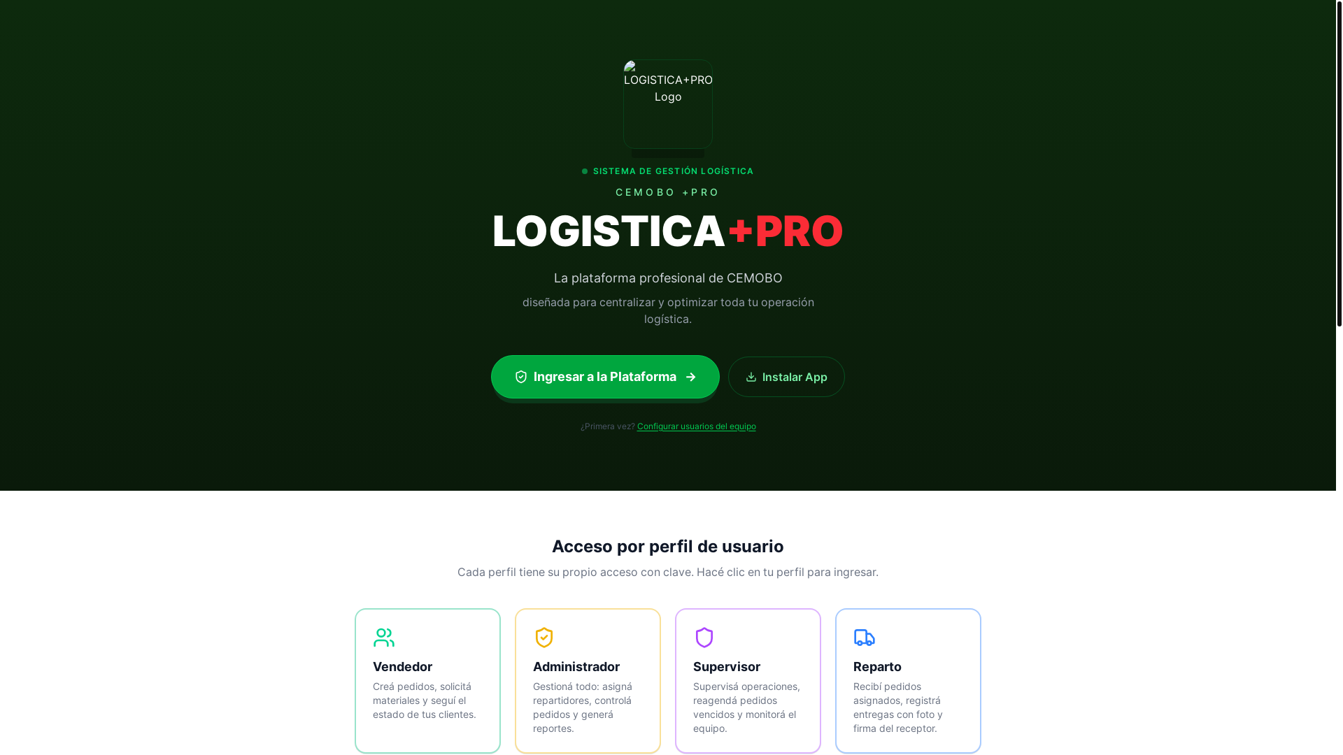 website screenshot of https://cemobologistica.vip