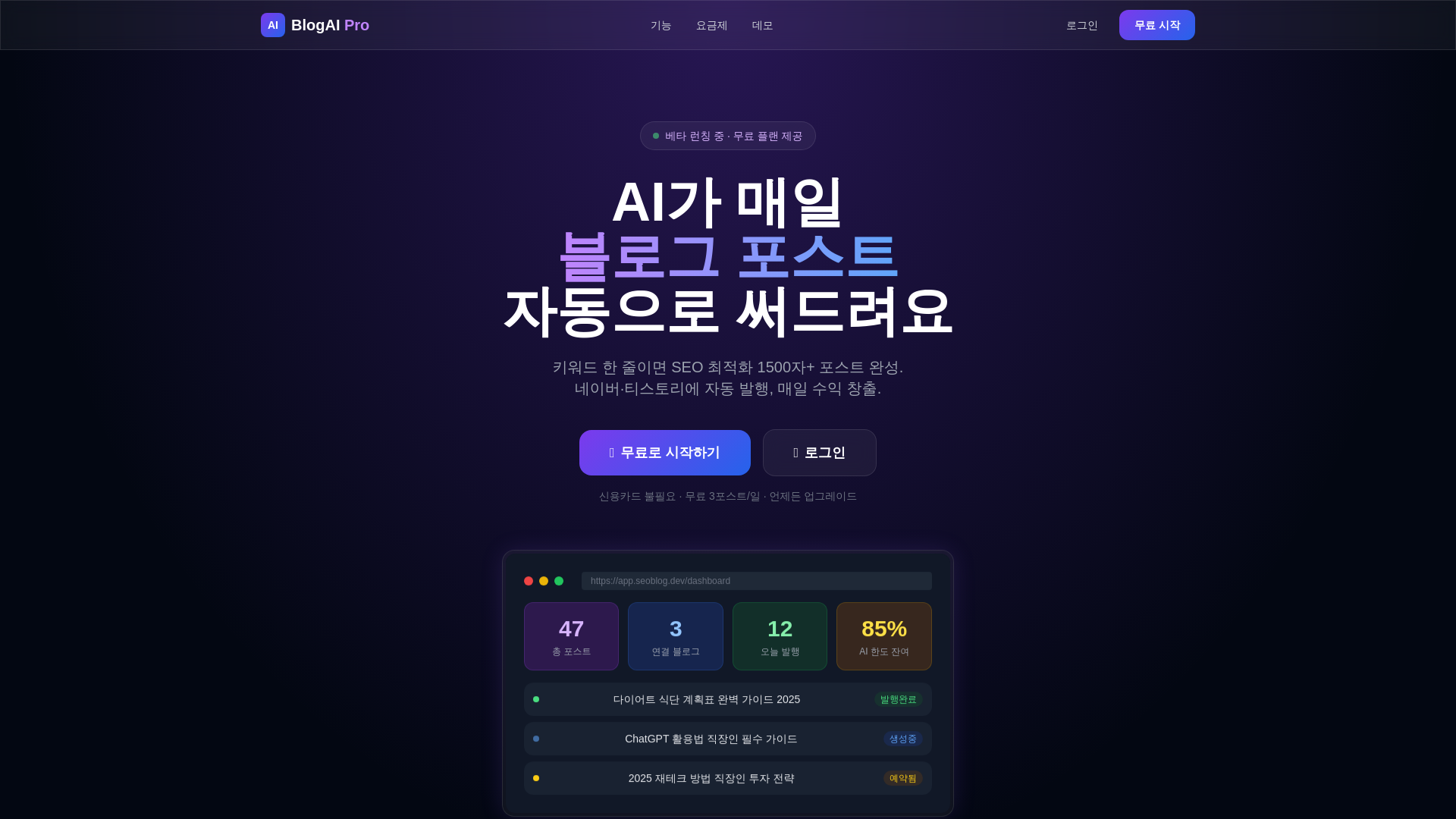 website screenshot of https://blogai-pro.pages.dev/
