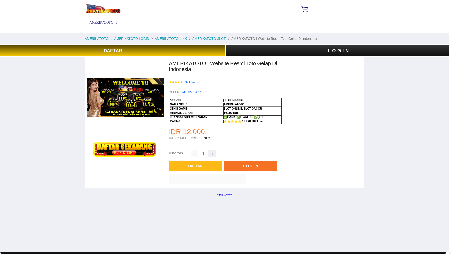 website screenshot of https://amerikatoto88.pages.dev/