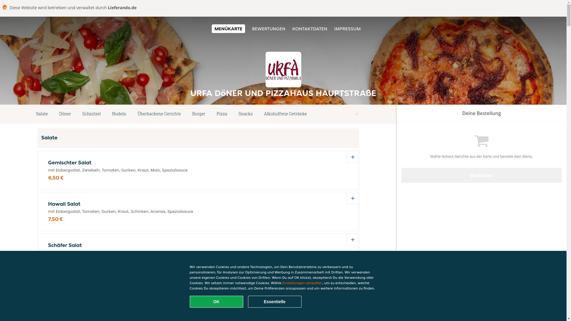website screenshot of https://urfadonerundpizzahaus-kirchheim.de/