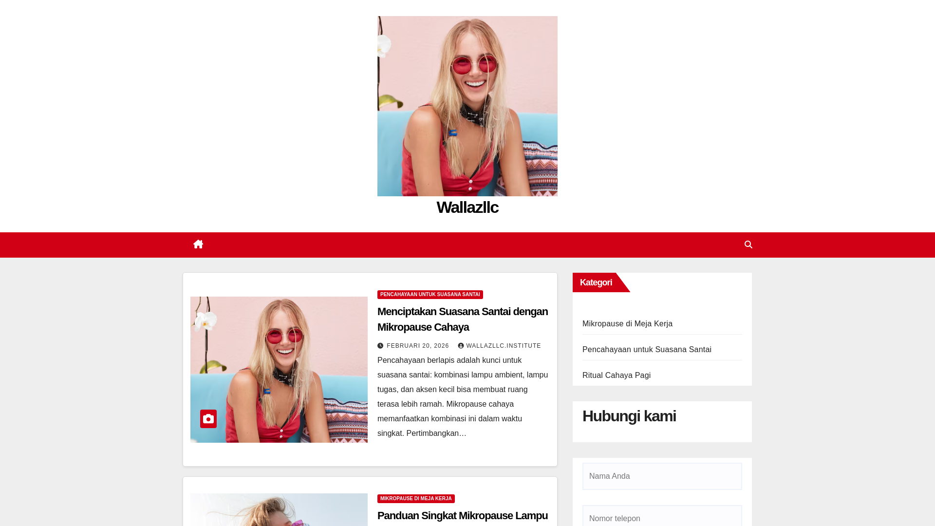 website screenshot of https://wallazllc.institute/
