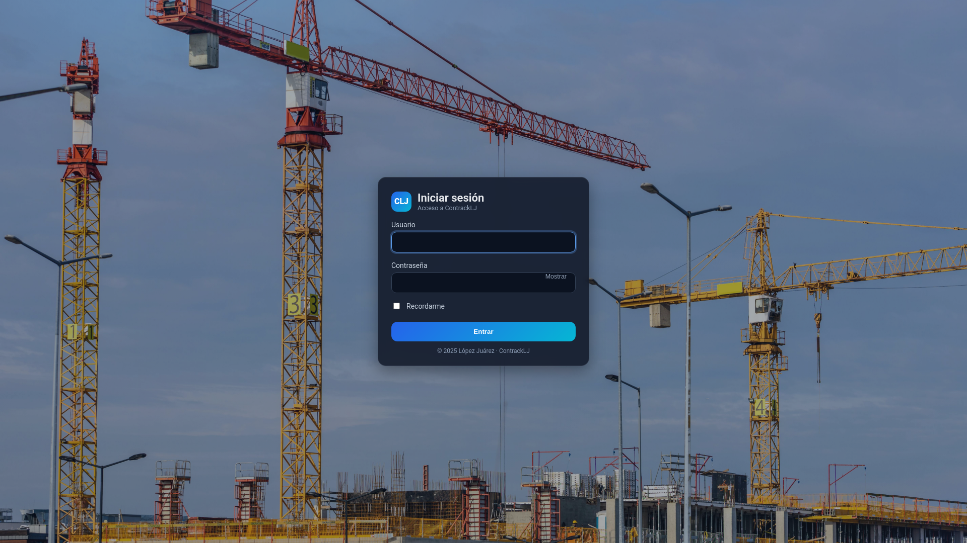 website screenshot of https://constructoralopezjuarez.com/