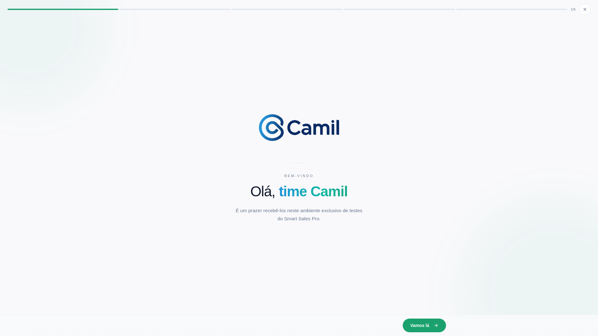 website screenshot of https://smartsalesdemo.space/