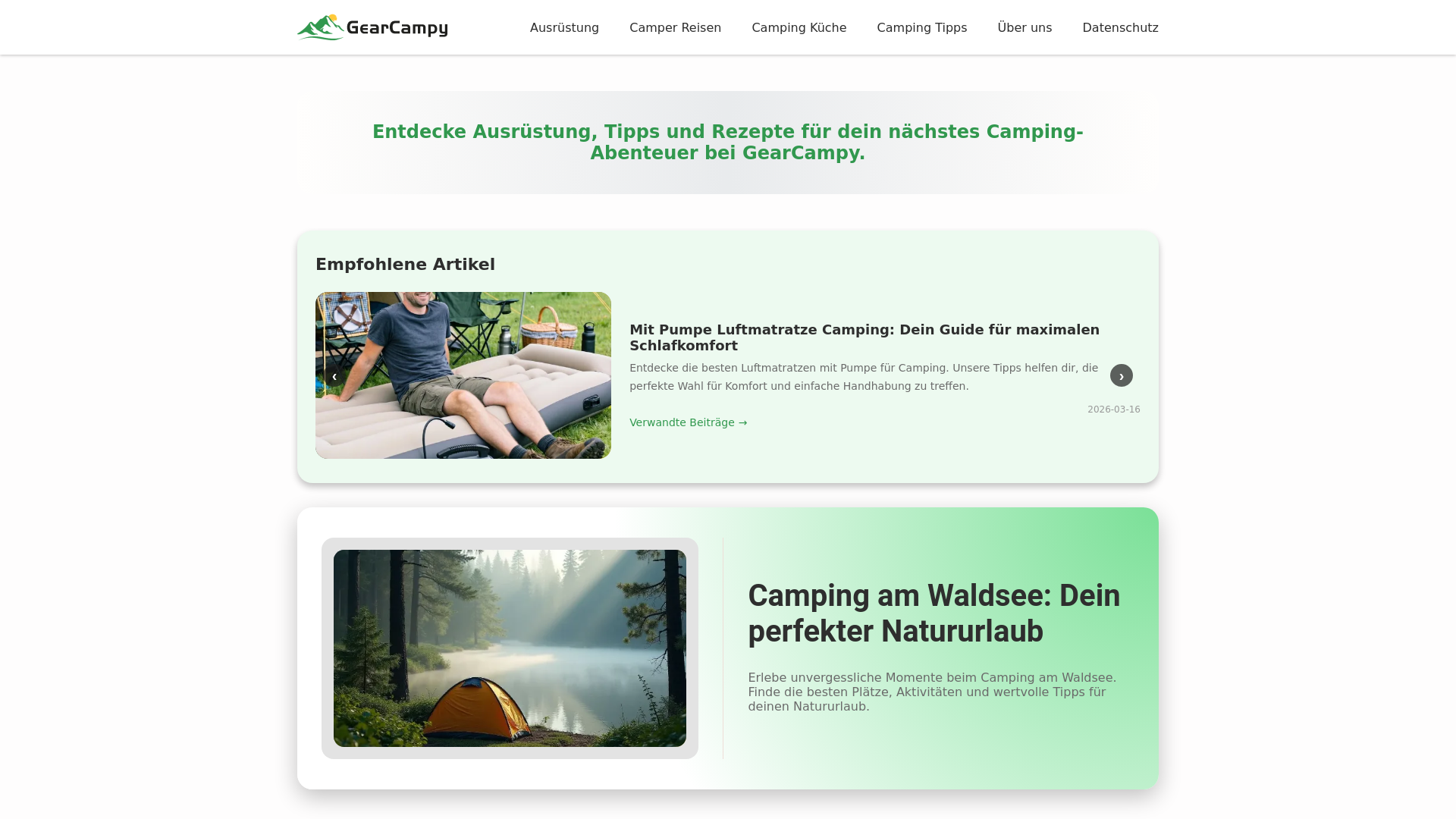 website screenshot of https://gearcampy.com/