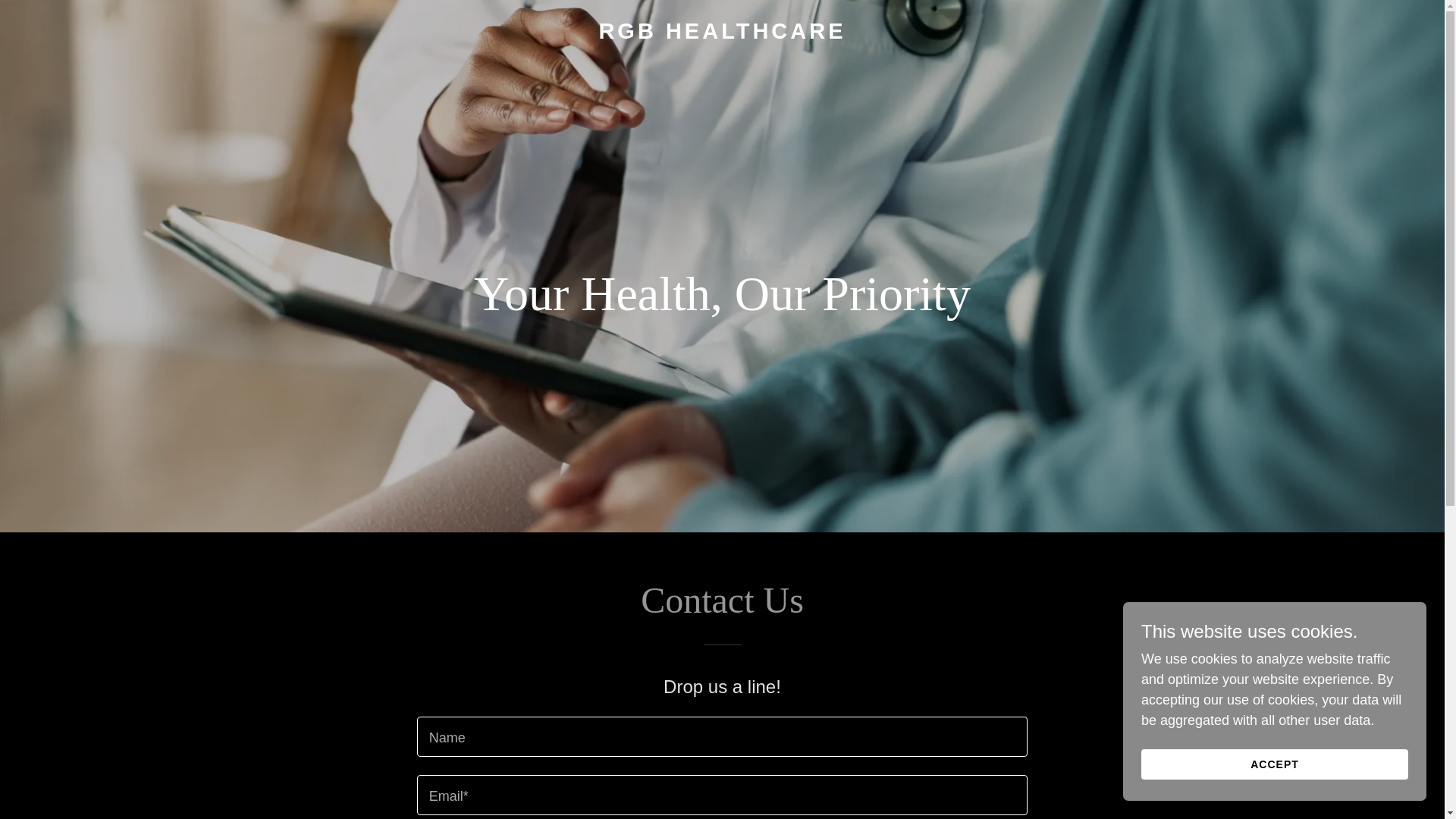 website screenshot of https://rgbhealthcare.us/