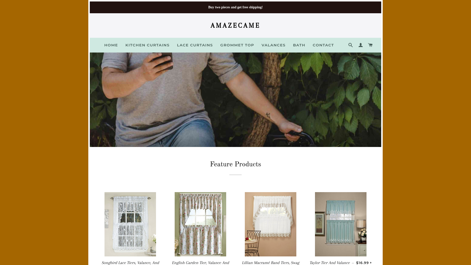website screenshot of https://amazecame.shop/