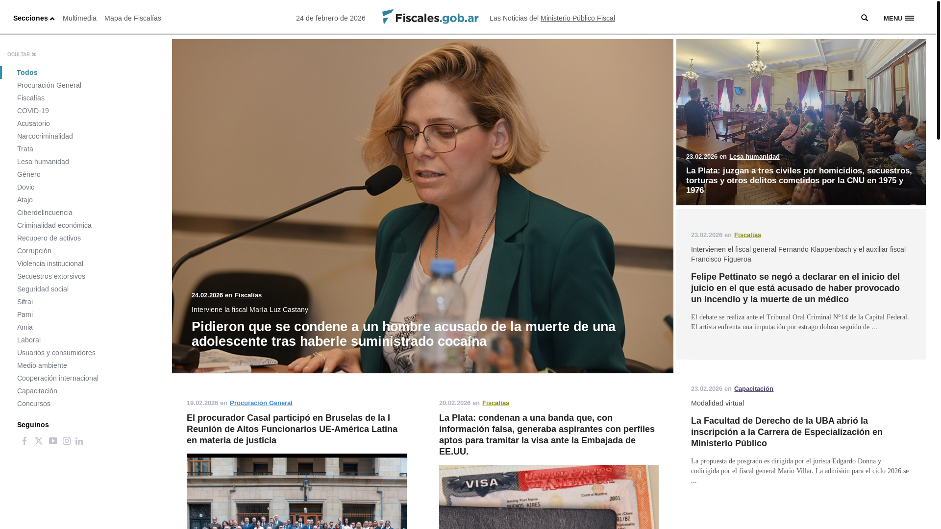 website screenshot of https://fiscales.gob.ar/