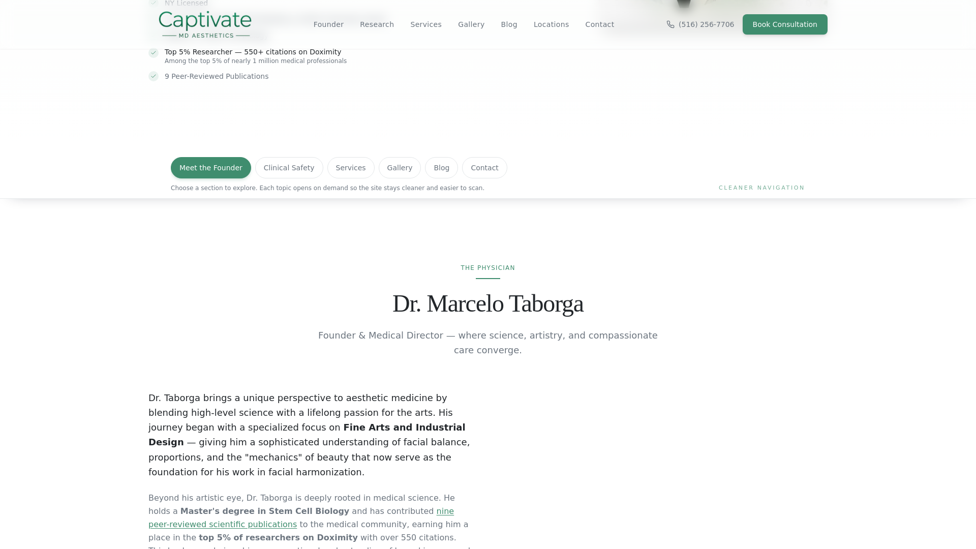 website screenshot of https://captivatemd.pages.dev/