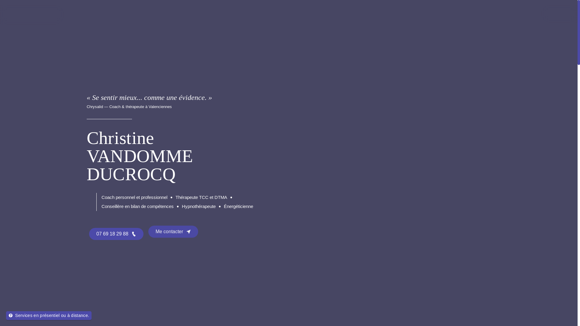 website screenshot of https://chrysalid-therapie-59.fr/