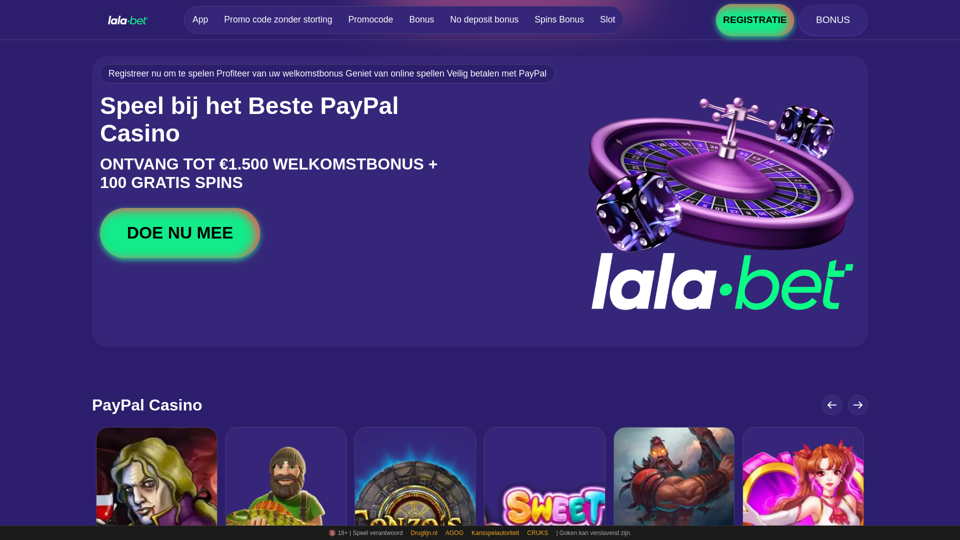 website screenshot of https://lalabet-casino-nederland-nl.pages.dev/