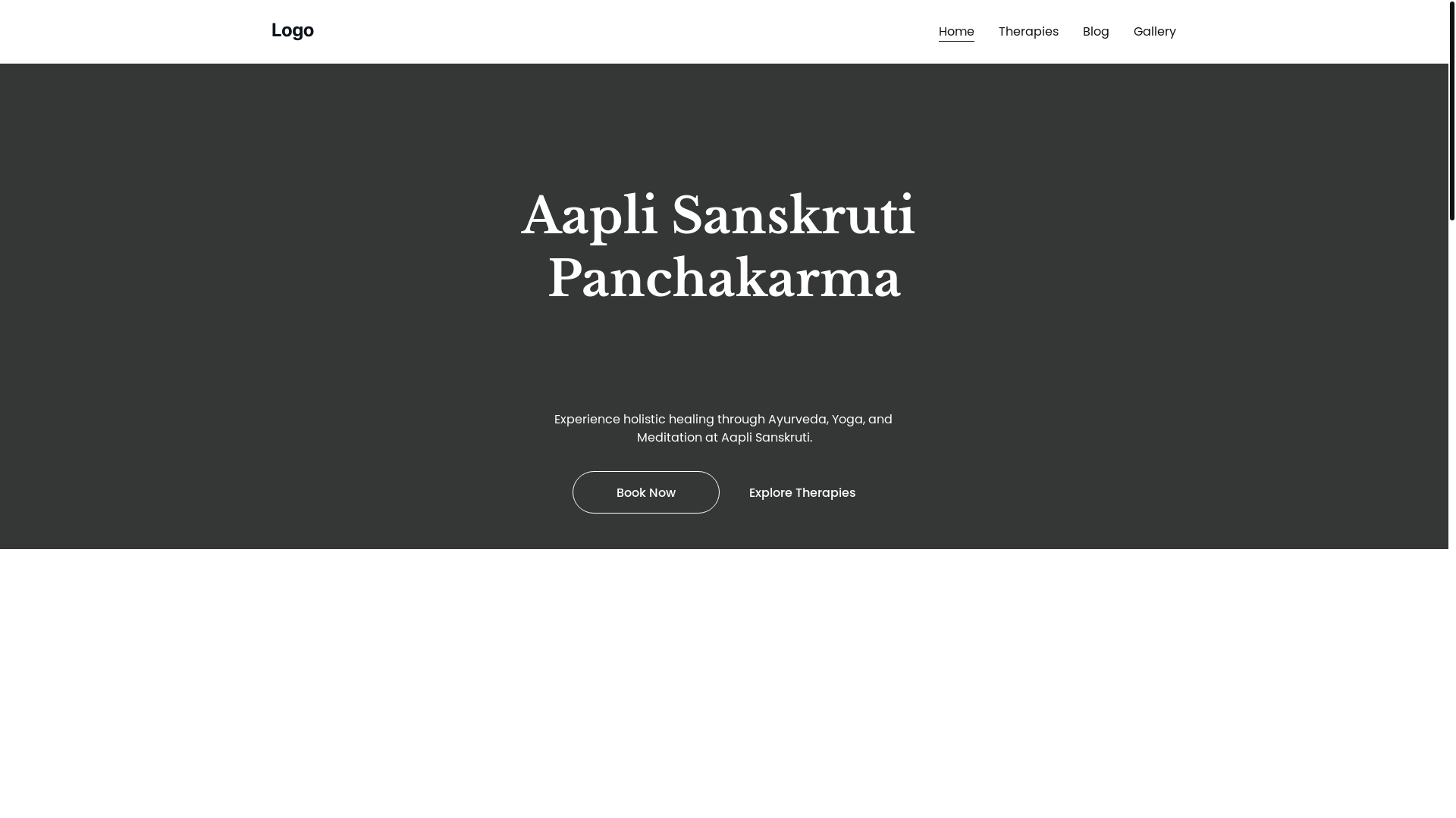website screenshot of https://aaplisanskrutipanchakarma.com/