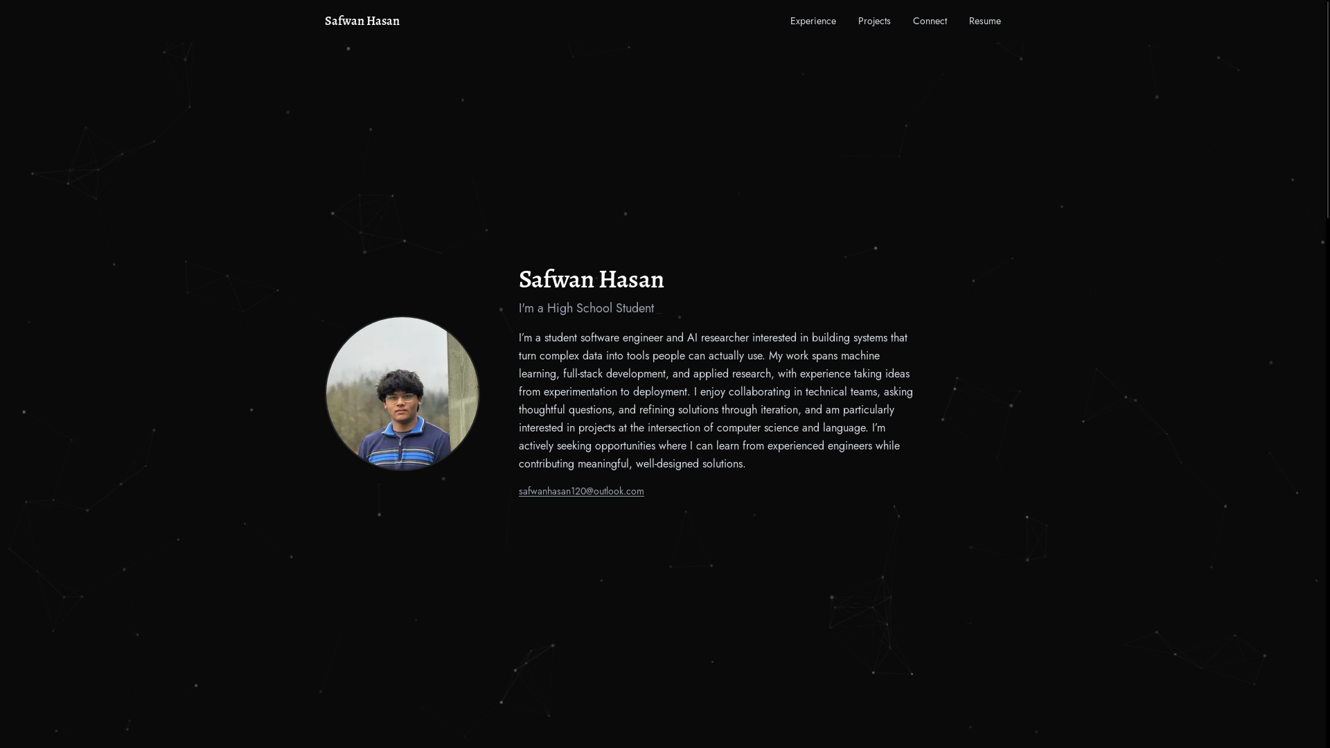 website screenshot of https://safwanh.com/