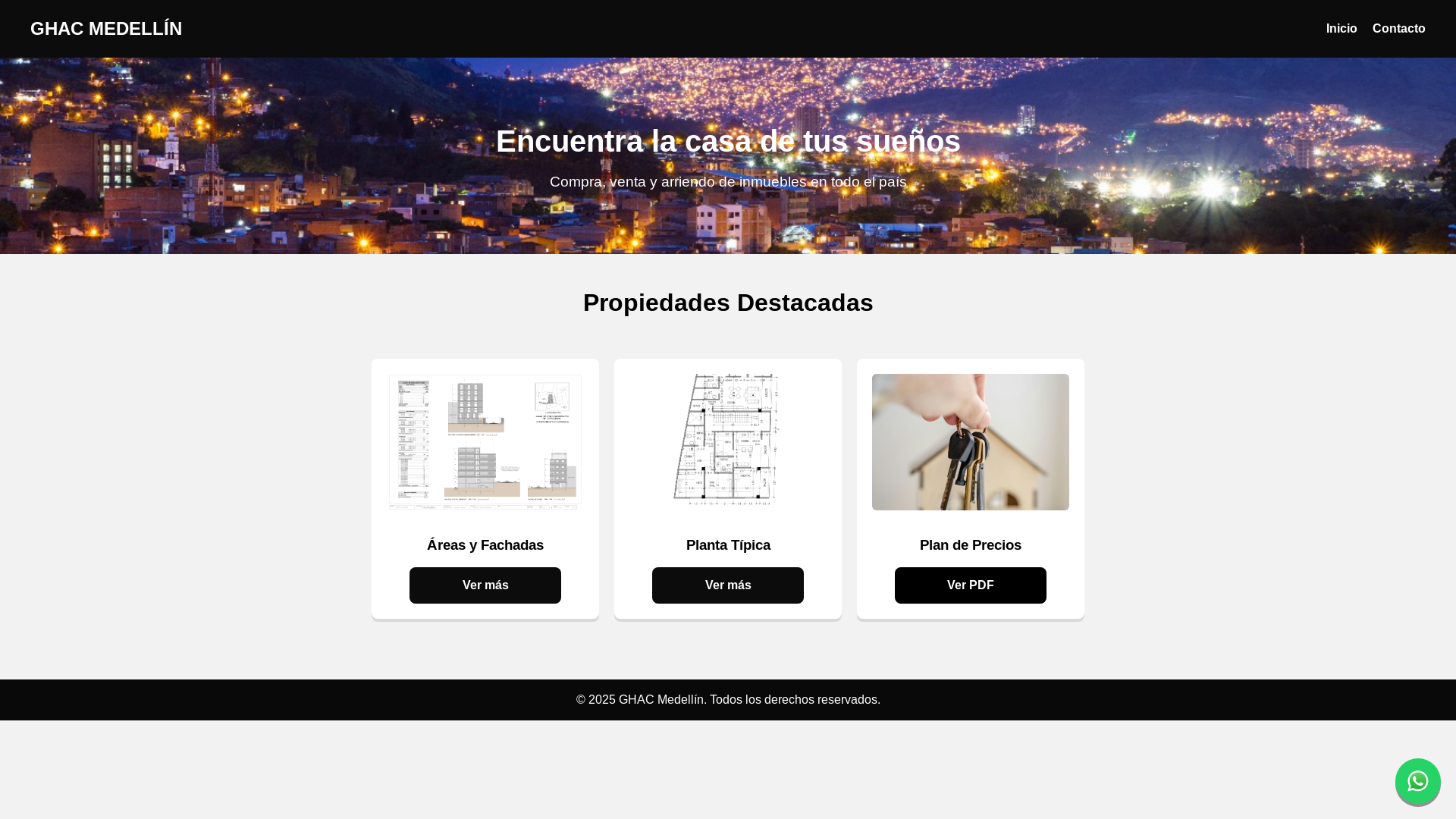 website screenshot of https://ghacmedellin.com/