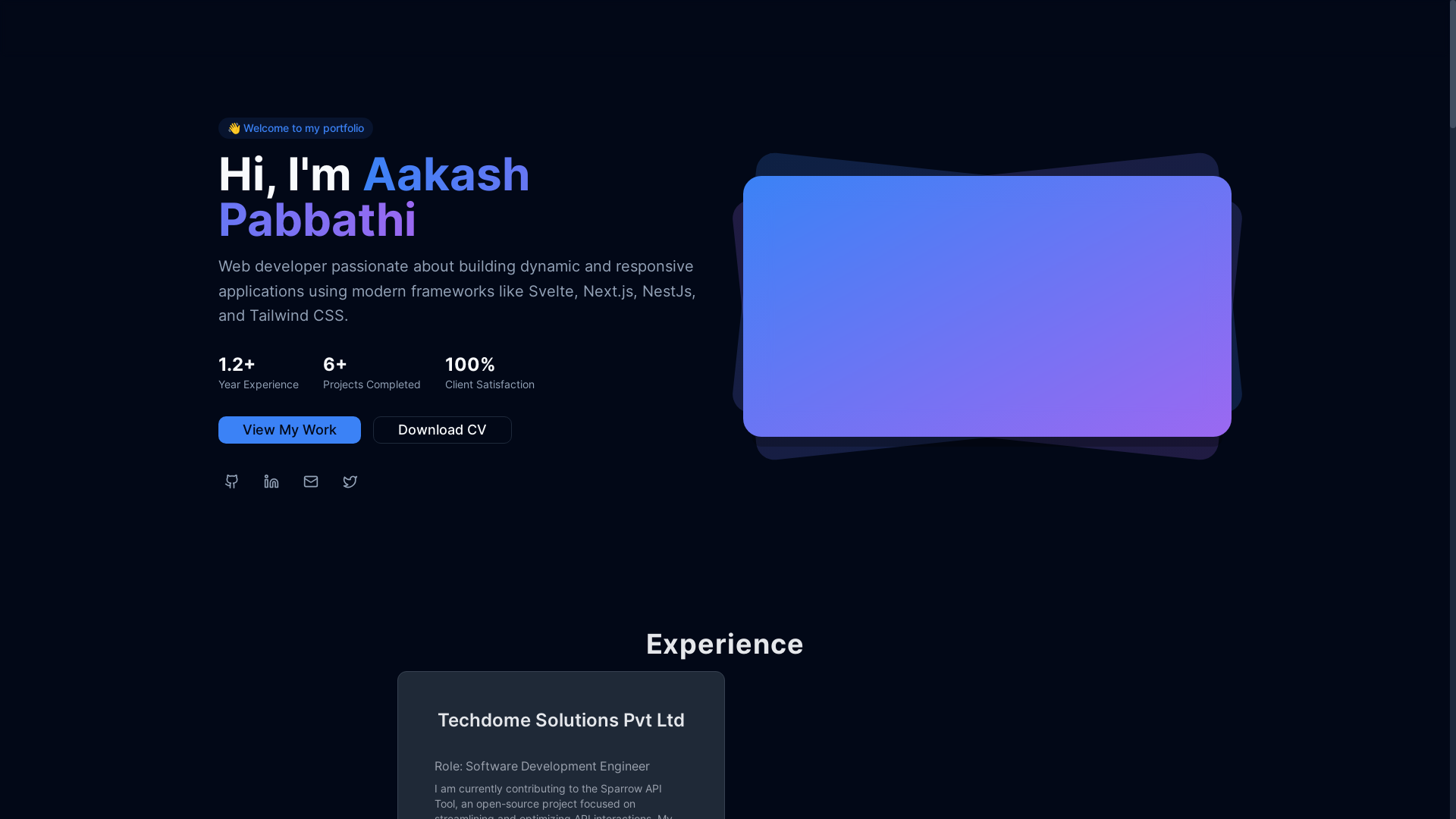 website screenshot of https://aakash-portfilo.pages.dev/