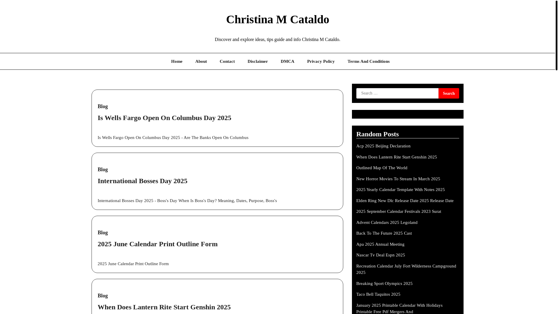 website screenshot of https://christinamcataldoe.pages.dev/