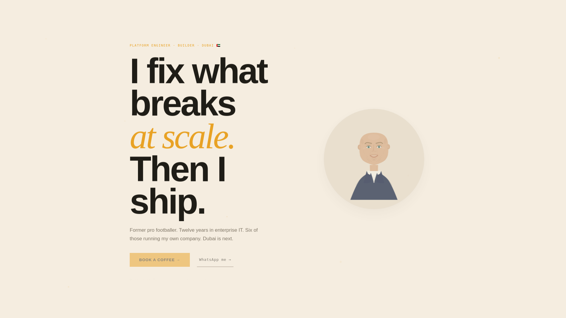 website screenshot of https://meetdanny.pages.dev/