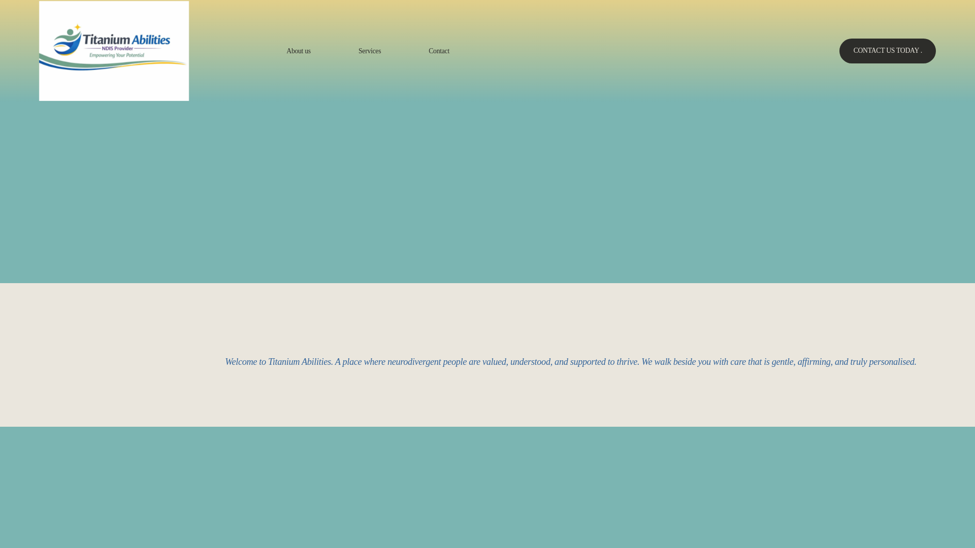 website screenshot of https://titaniumabilities.com.au