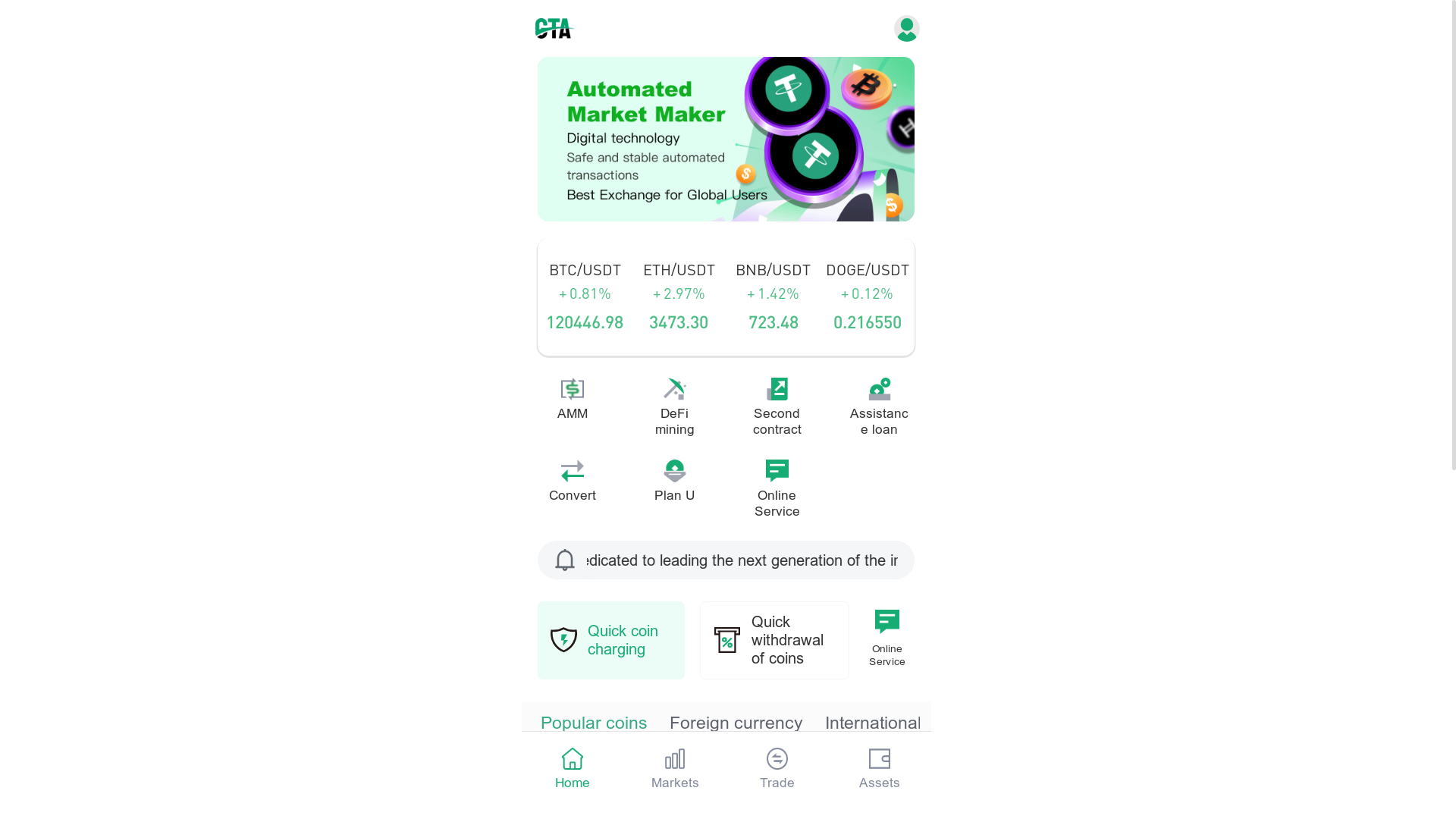 website screenshot of https://web3ctachain.com/