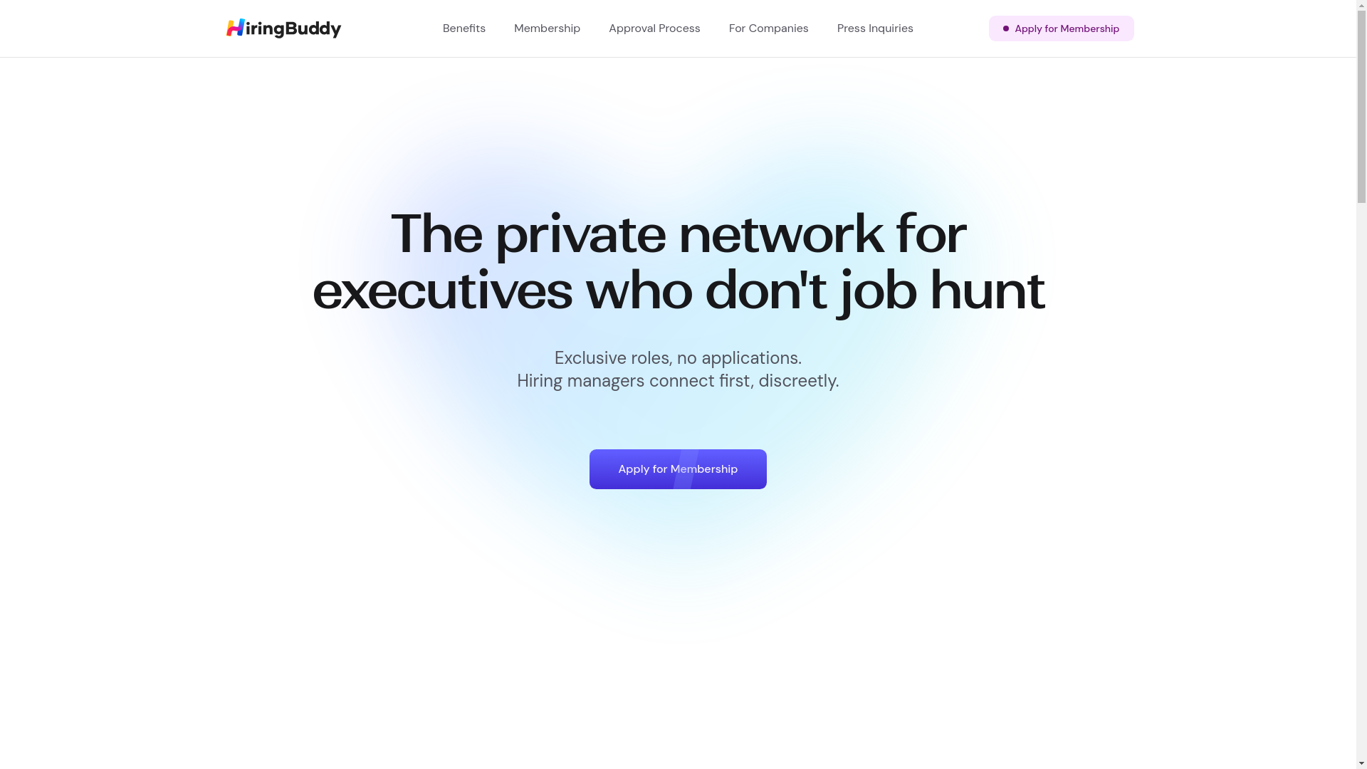 website screenshot of https://hiringbuddy.pages.dev/