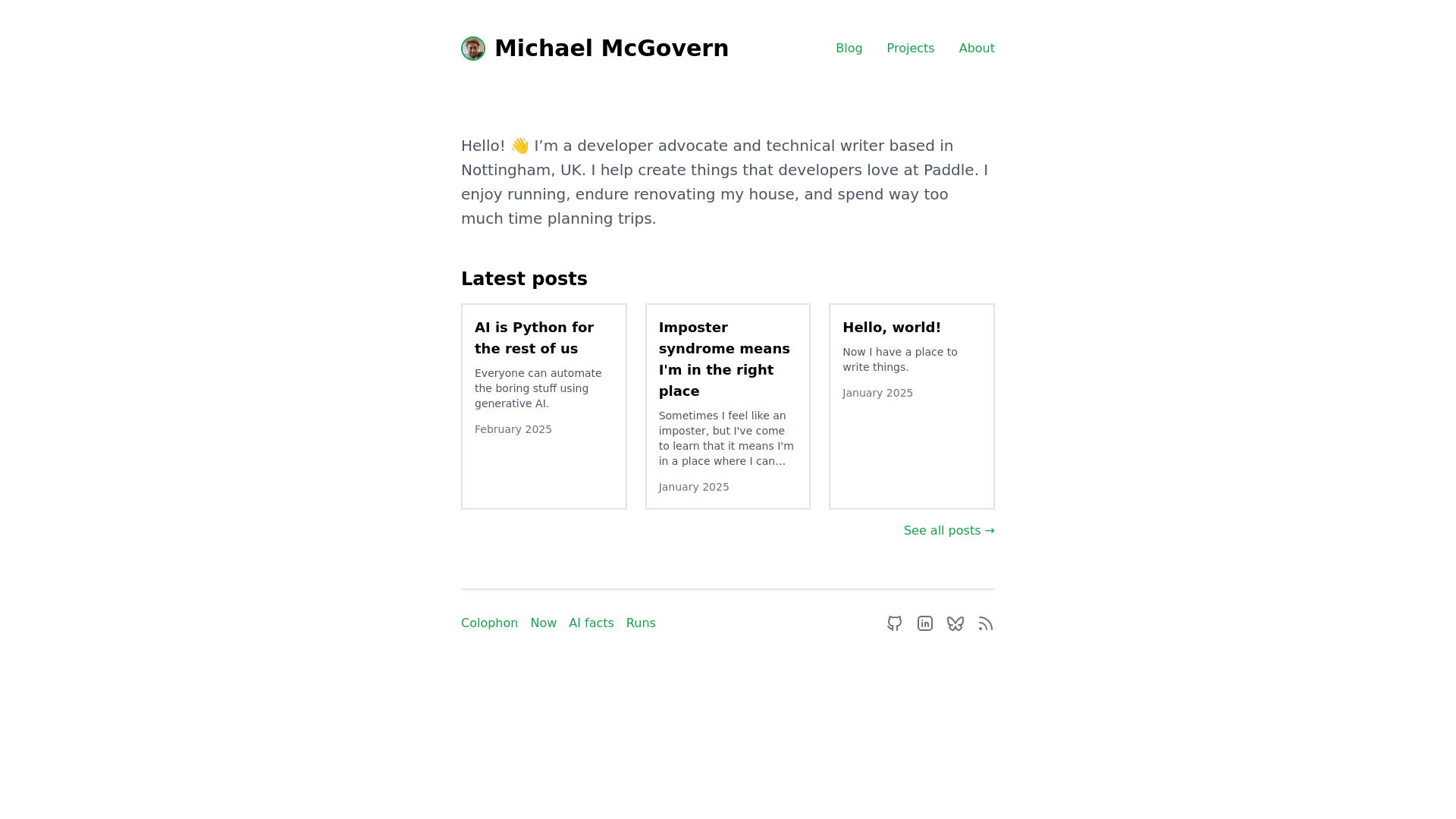 website screenshot of https://heymcgovern-eleventy.pages.dev/
