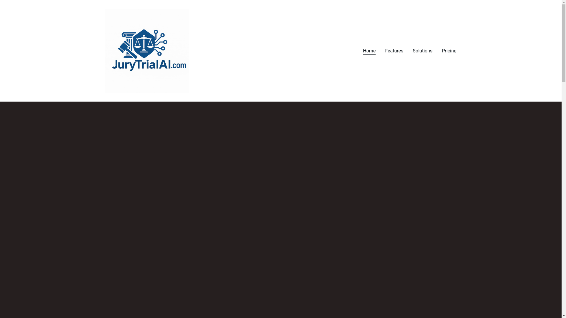 website screenshot of https://jurytrialai.com/