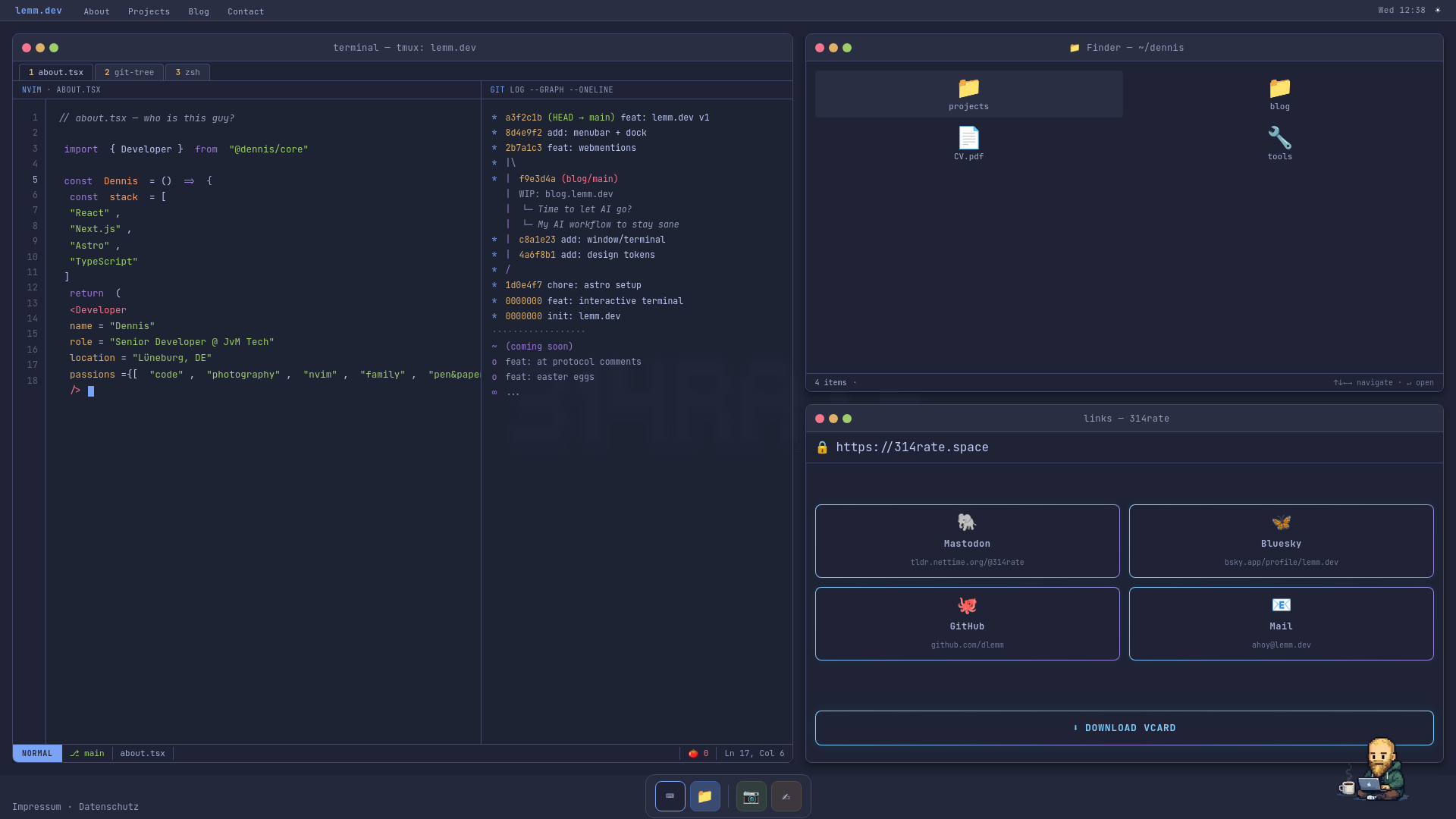 website screenshot of https://lemm-dev.pages.dev/